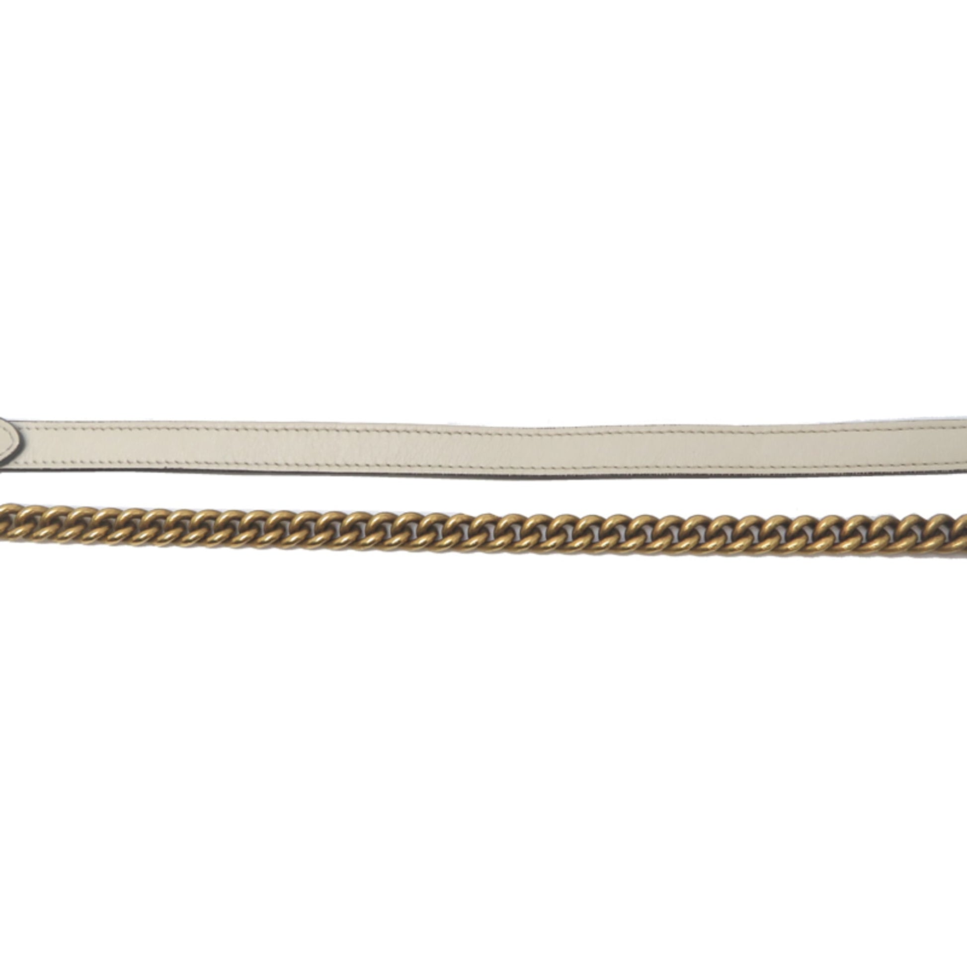 Gucci Ivory Leather Shoulder Bag