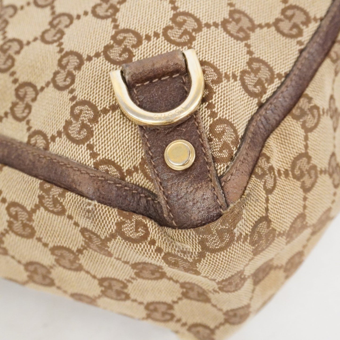 Gucci Brown Canvas Handbag