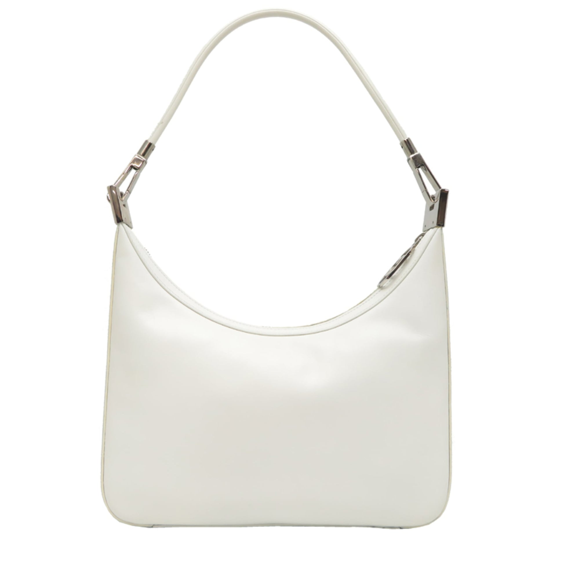 Gucci White Leather Shoulder Bag