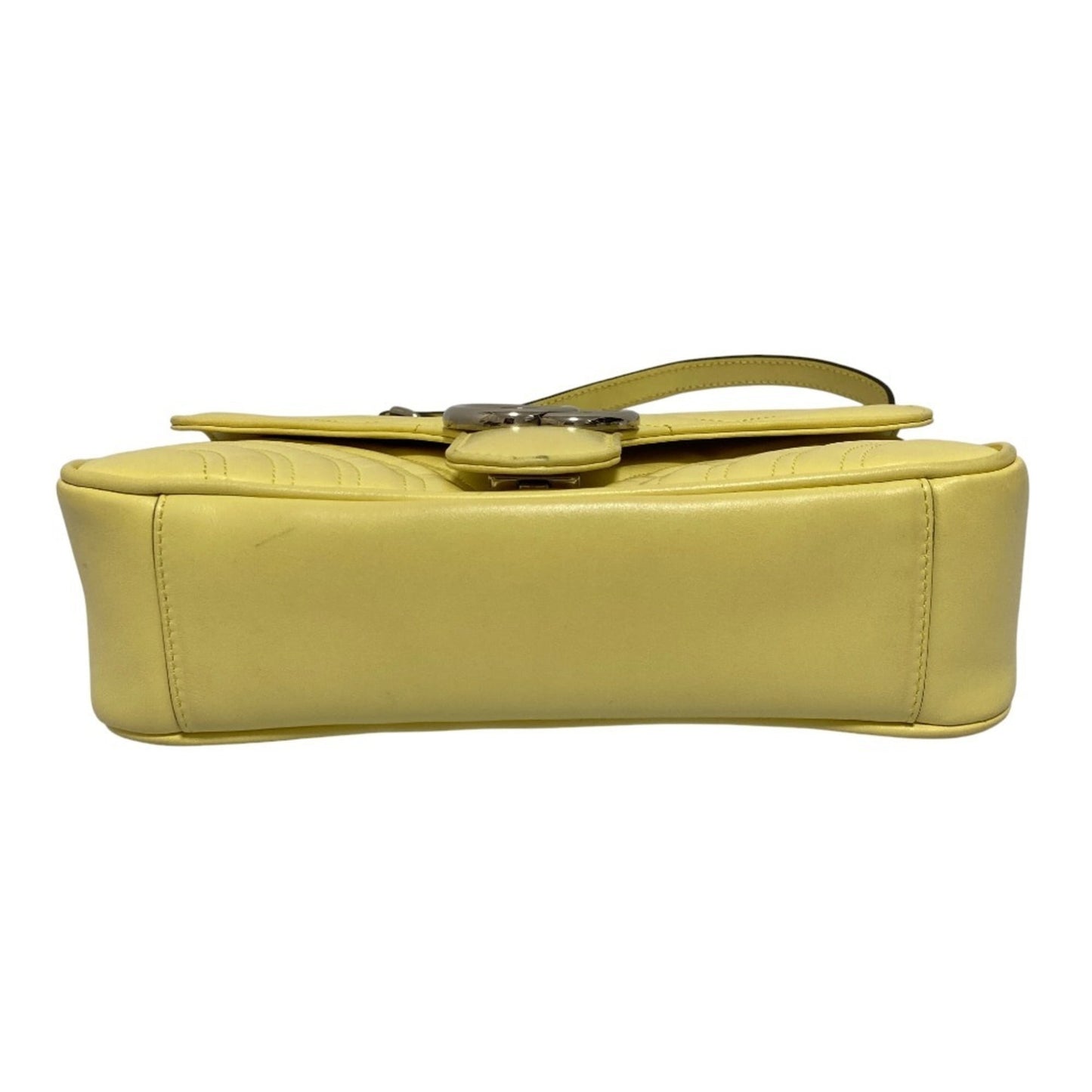 Gucci Yellow Quilting Leather Shoulder Bag