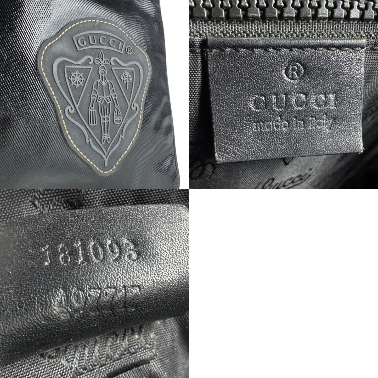 Gucci Black Pvc Shoulder Bag