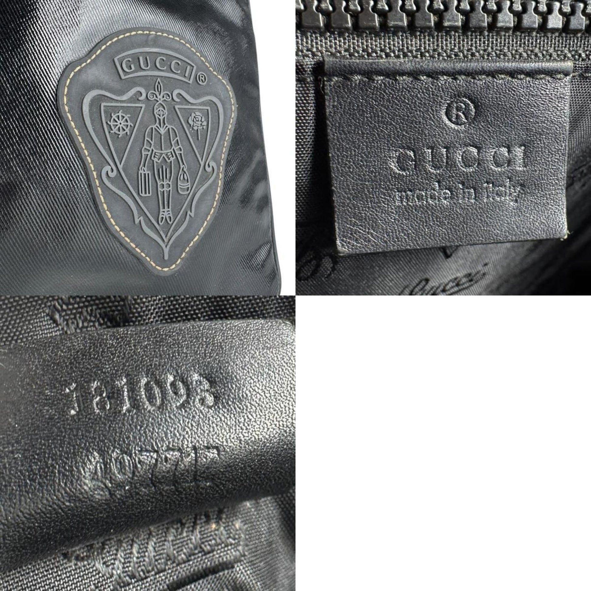 Gucci Black Pvc Shoulder Bag