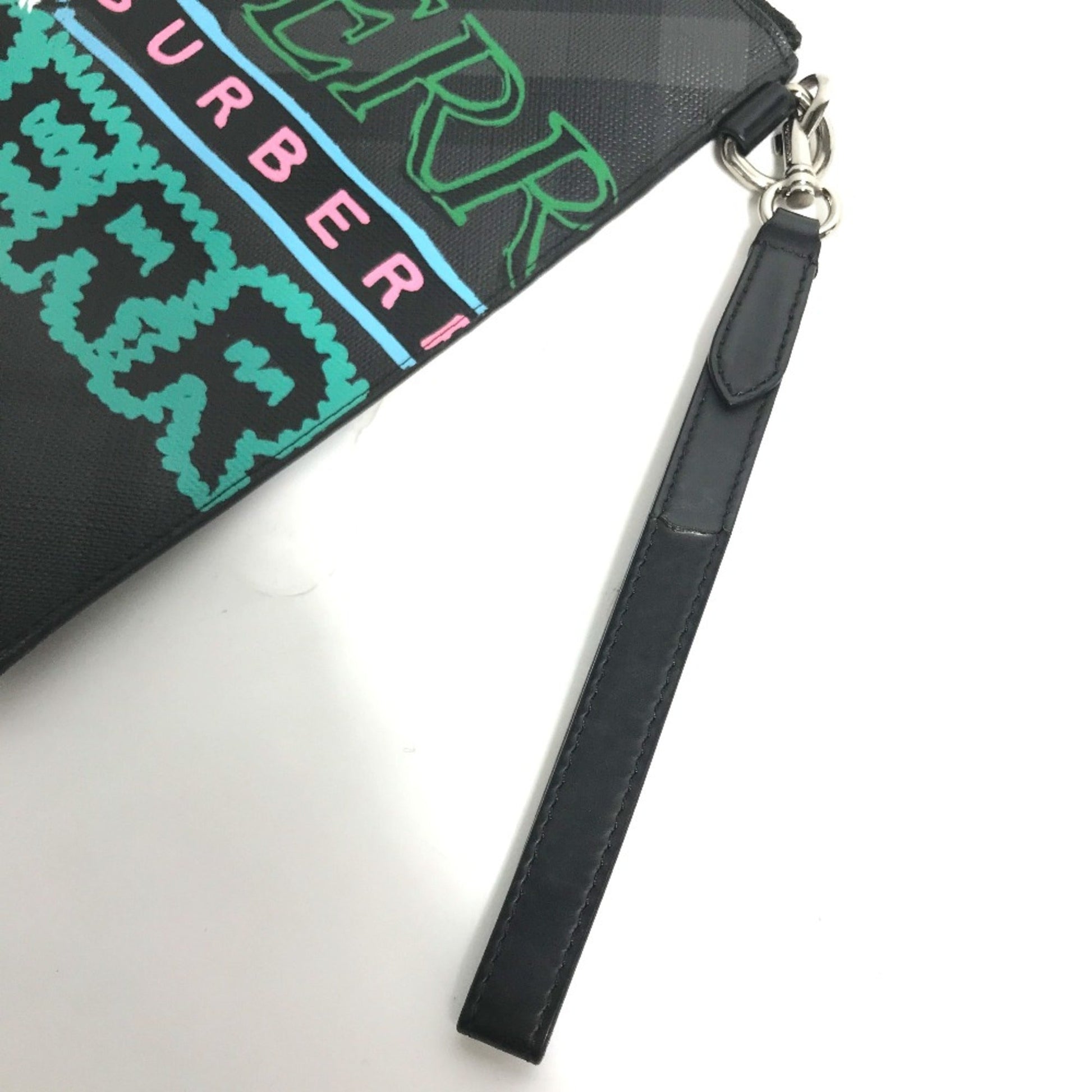Burberry Clutch Bag Leather Black Clutch Bag 15