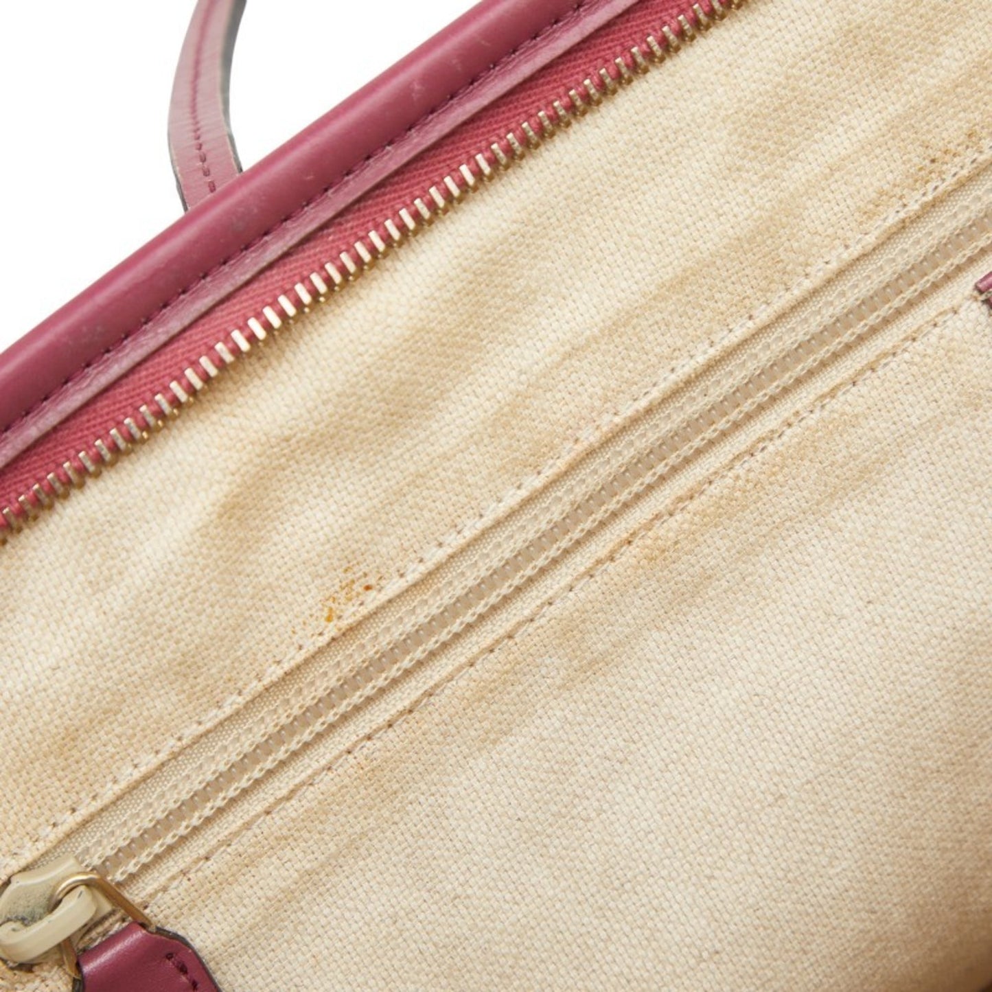 Gucci Green Canvas Leather Shoulder Bag Tote Bag