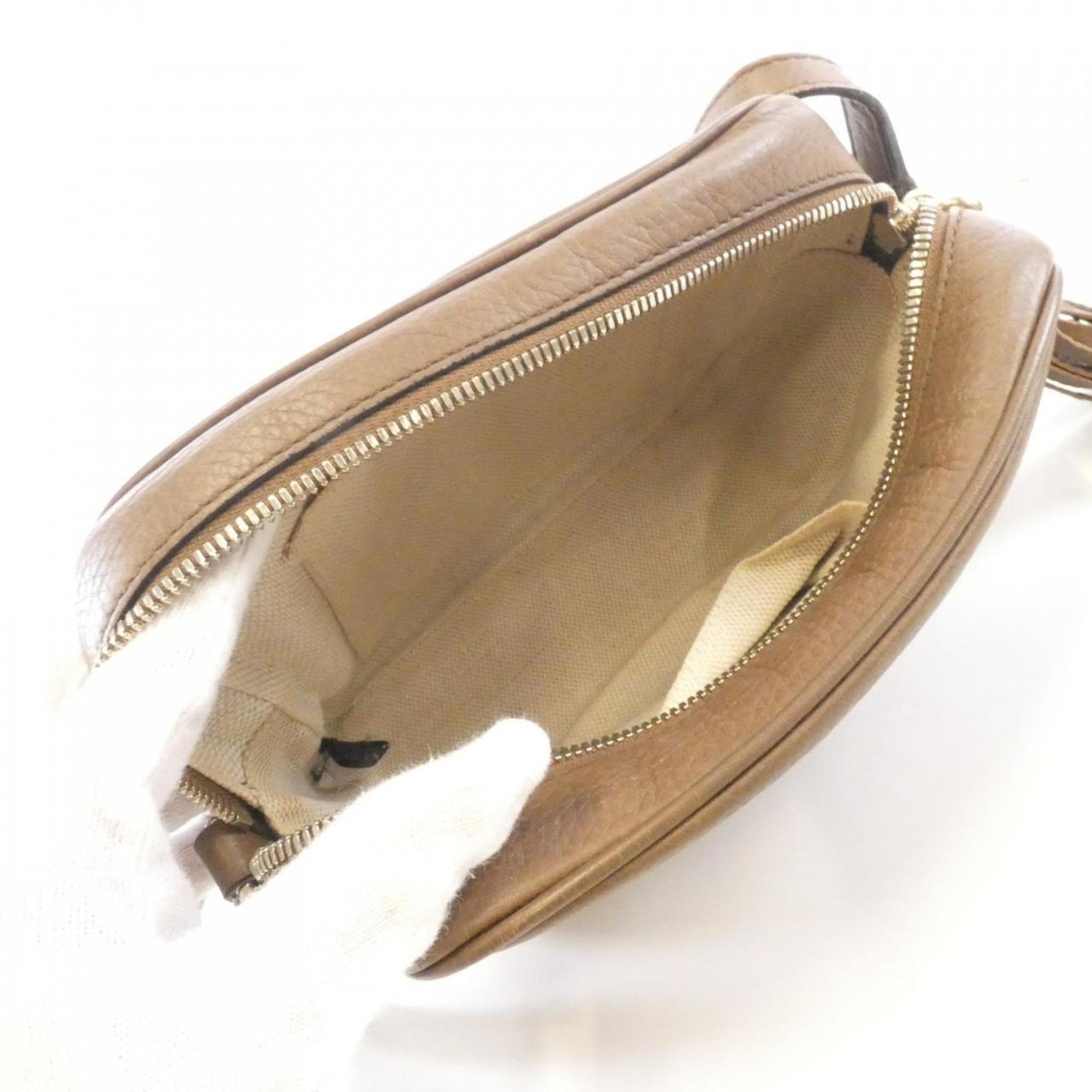 Gucci Brown Leather Shoulder Bag