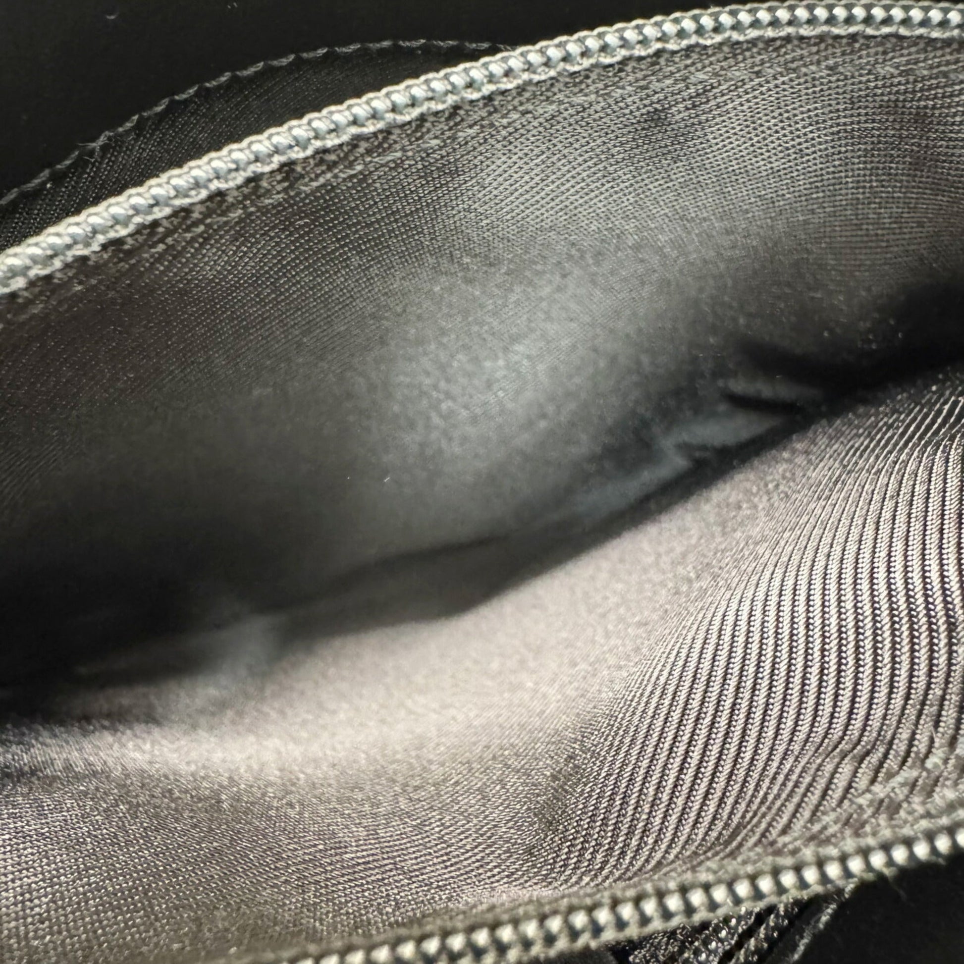 Gucci Black Gg Canvas Leather Shoulder Bag