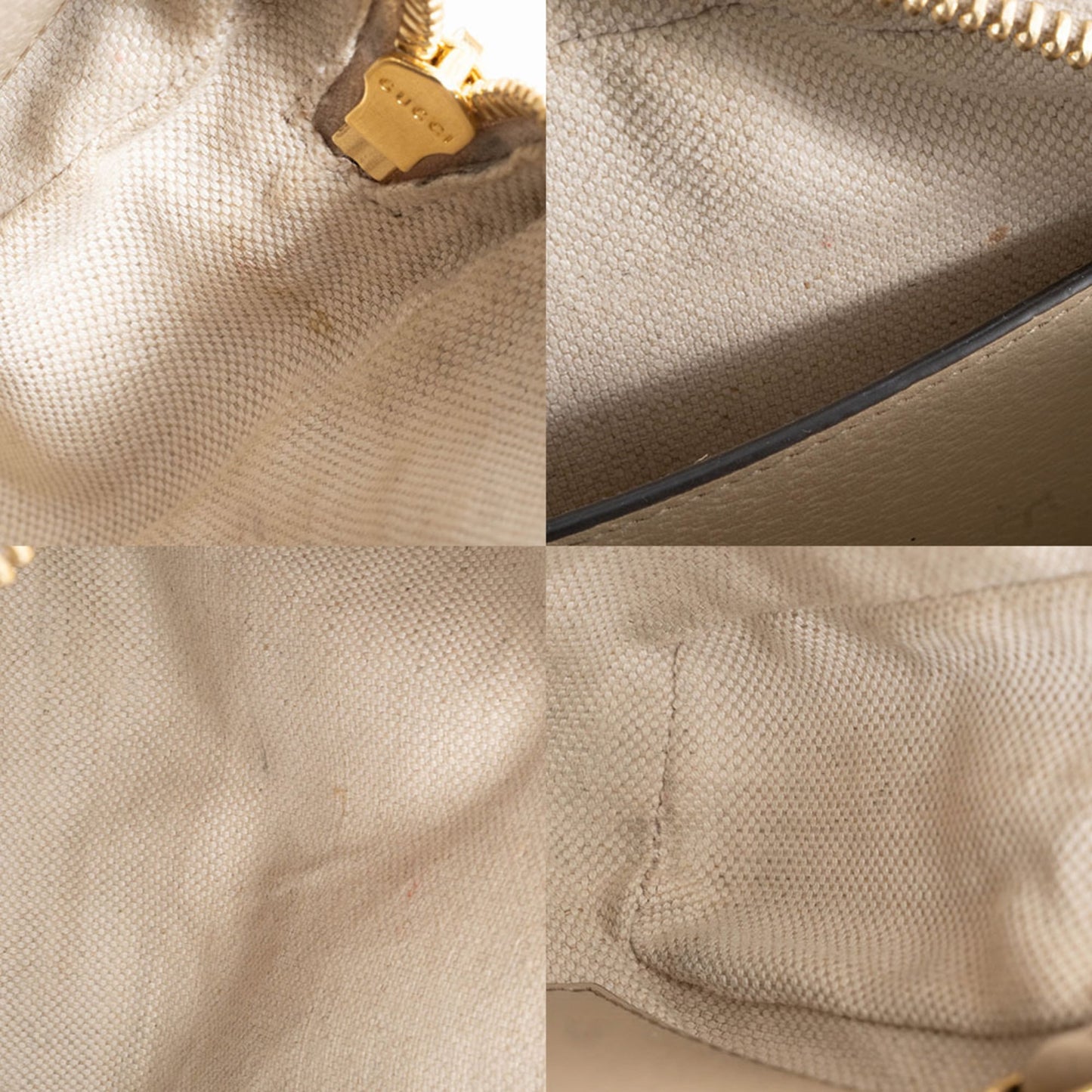 Gucci Beige Gg Supreme Leather Shoulder Bag