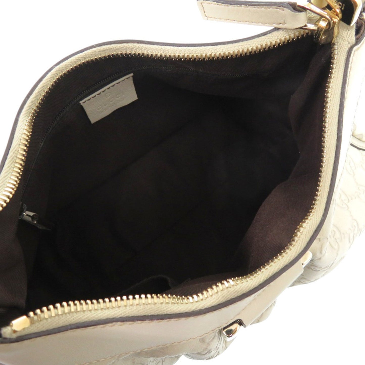 Gucci Ivory White Leather Shoulder Bag