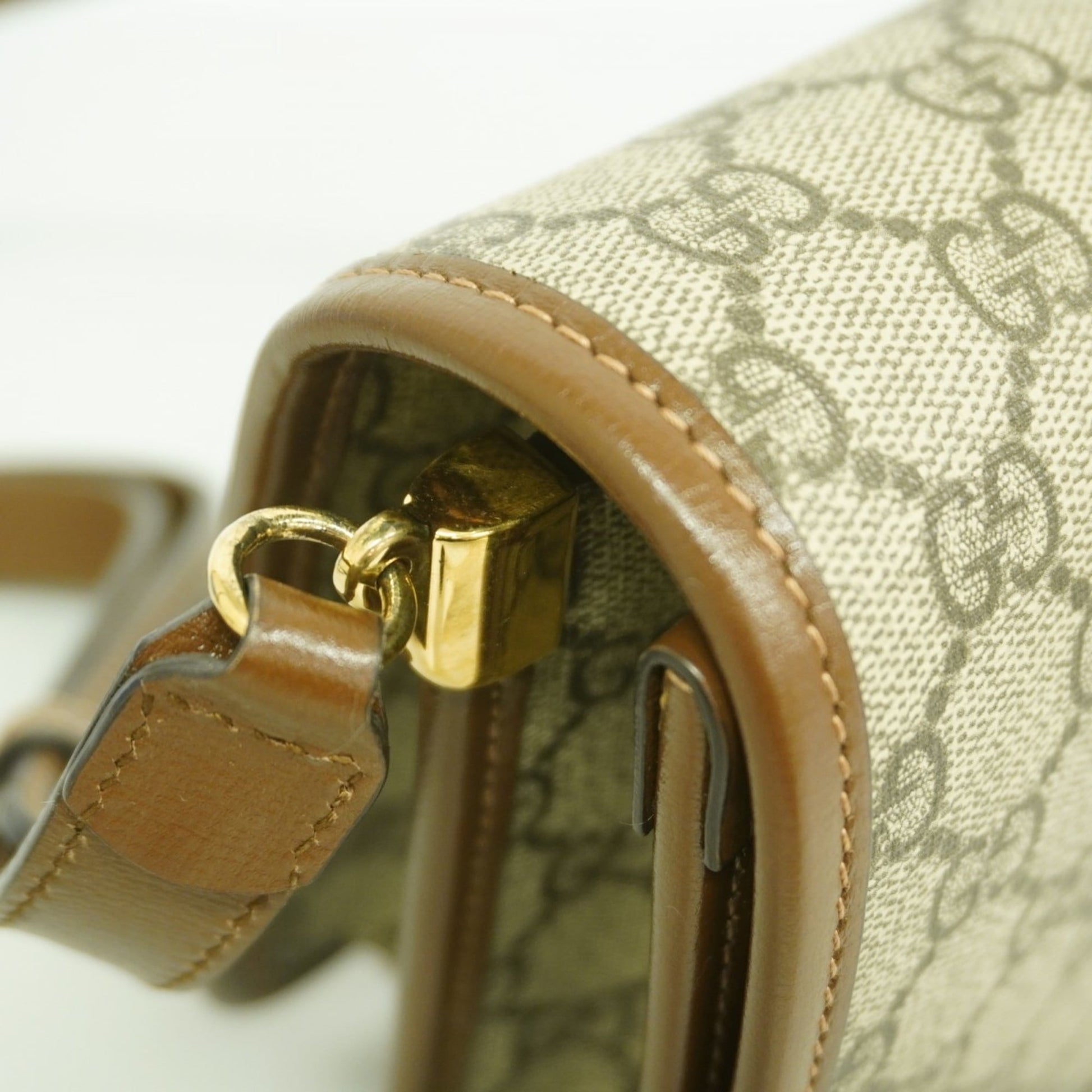Gucci Brown Pvc Shoulder Bag