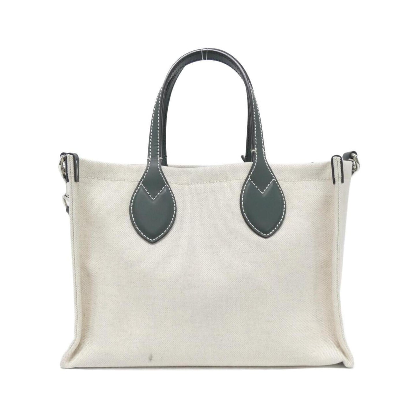 Gucci Beige Canvas Leather Handbag
