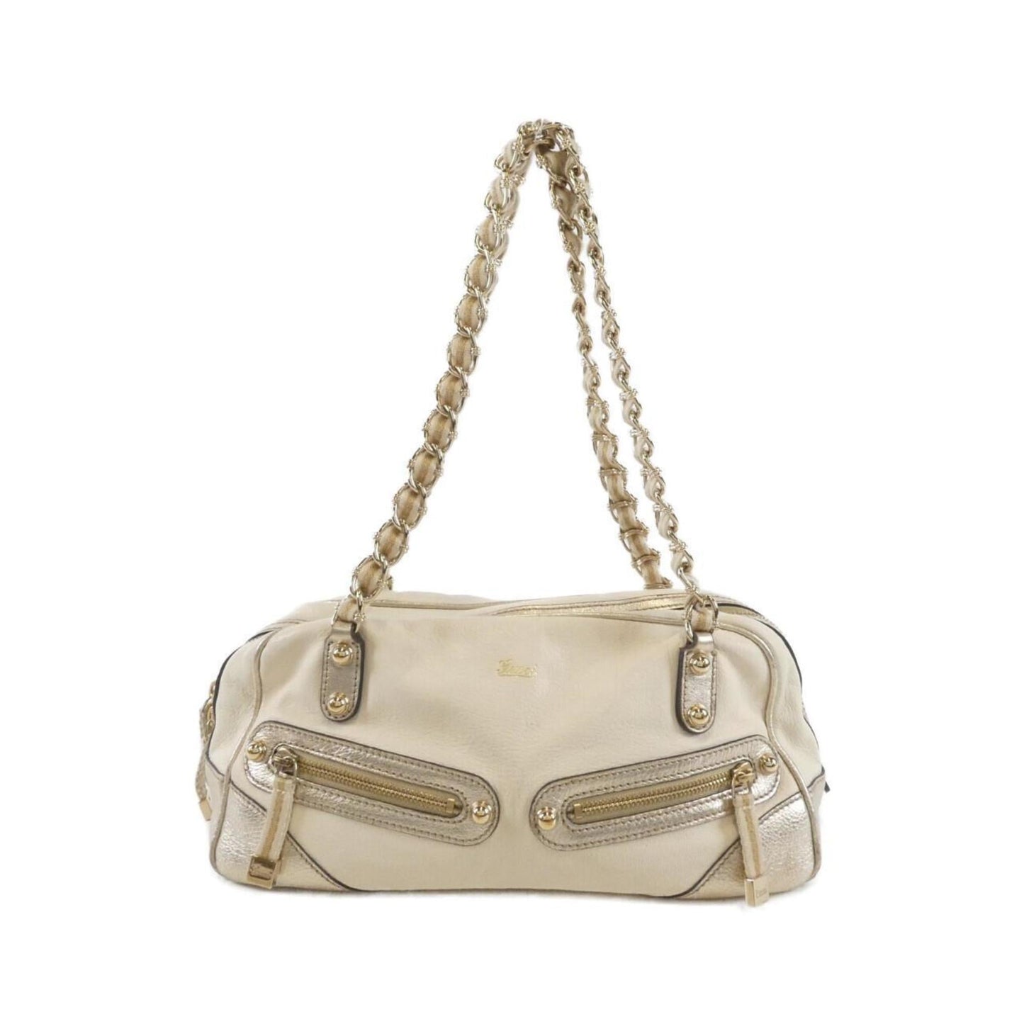 Gucci Ivory Leather Shoulder Bag