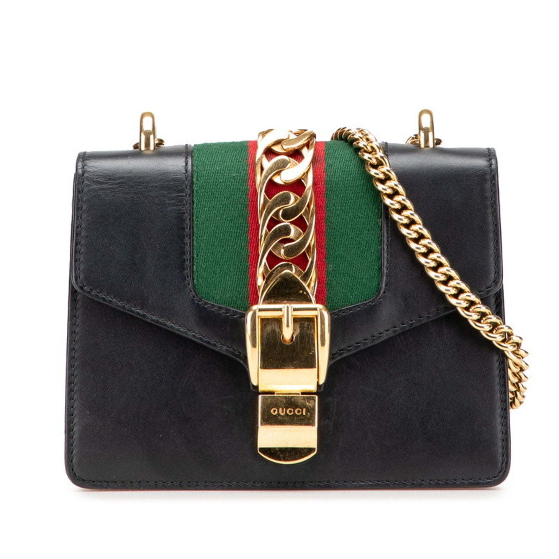 Gucci Black Leather Shoulder Bag