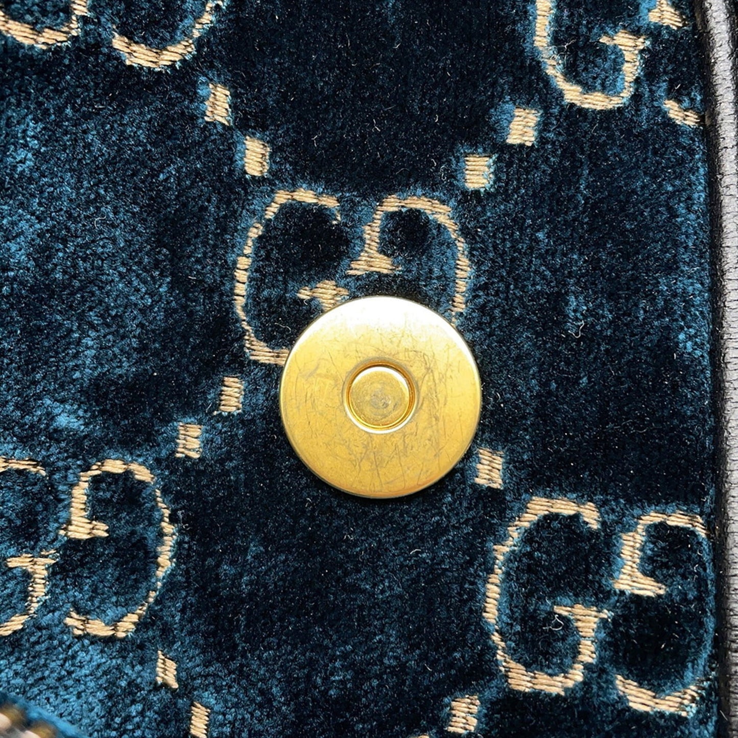 Gucci Blue Velvet Backpack