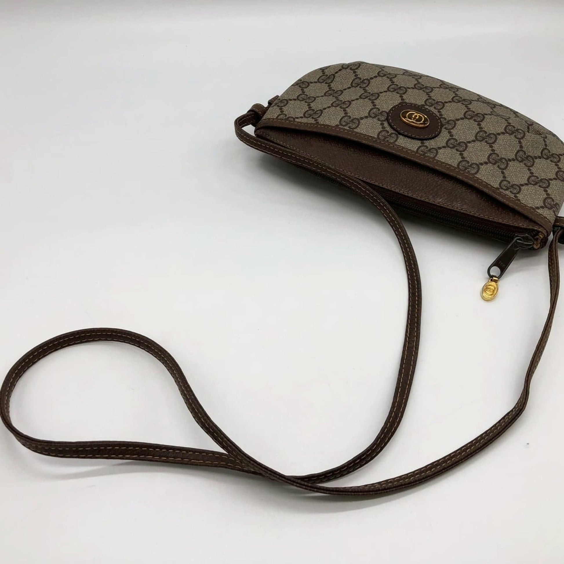 Gucci Brown Gg Supreme Shoulder Bag