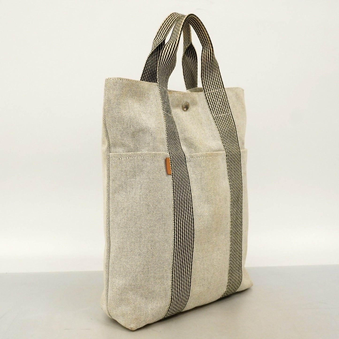 Hermes Tote Bag Canvas Gray Canvas Tote Bag
