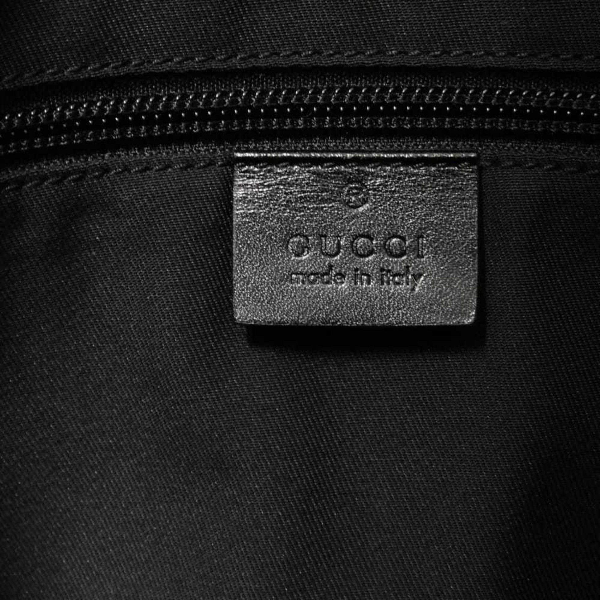 Gucci Diamante Black Leather Messenger Bag Shoulder Bag