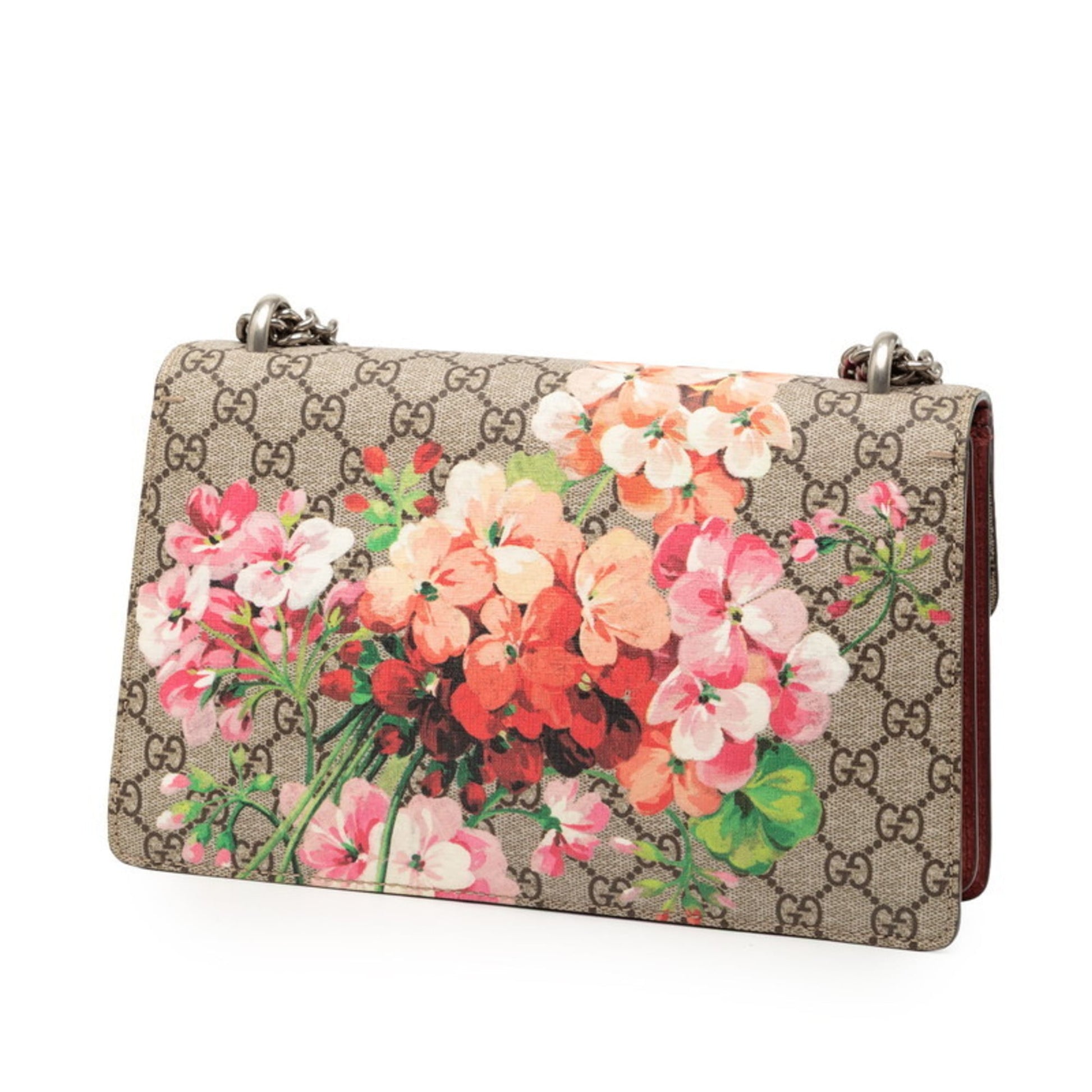 Gucci Beige Red Color Pvc Suede Shoulder Bag