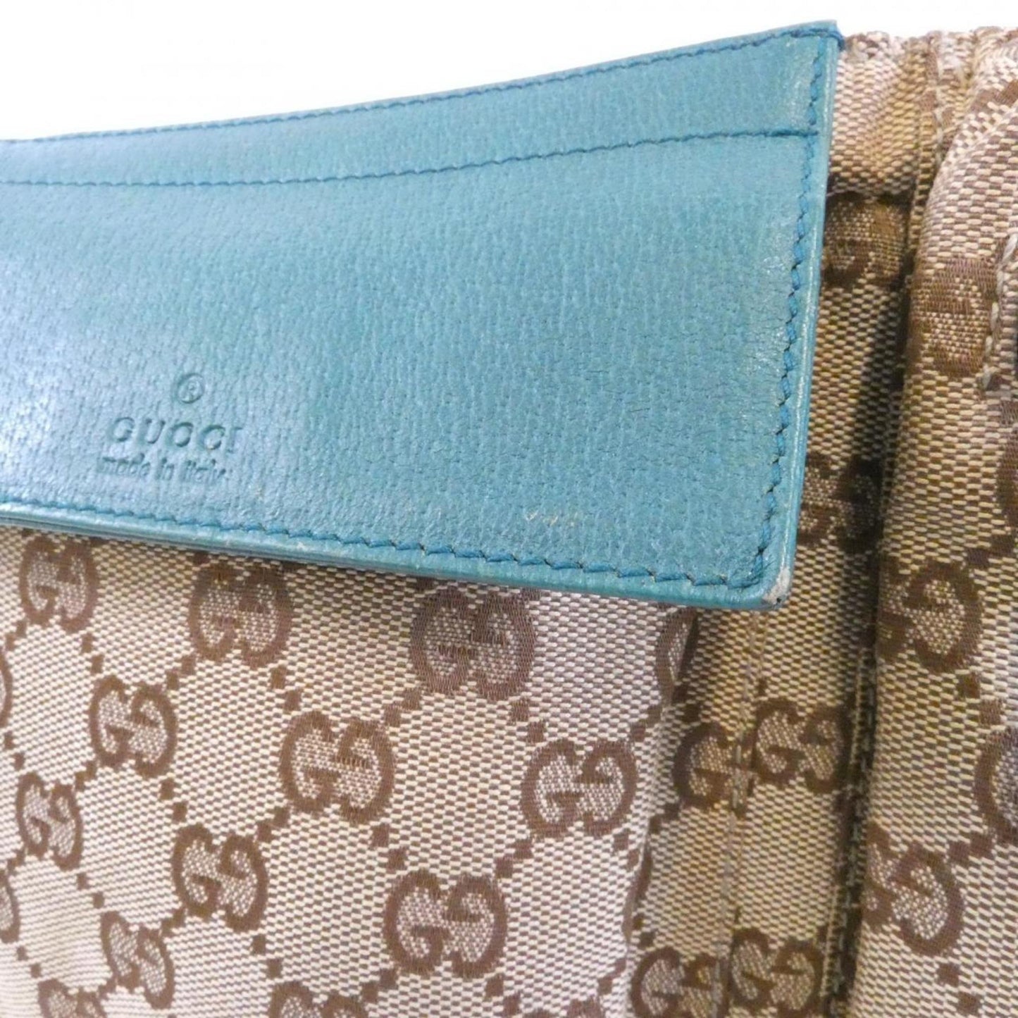 Gucci Beige Blue Gg Canvas Fanny Pack