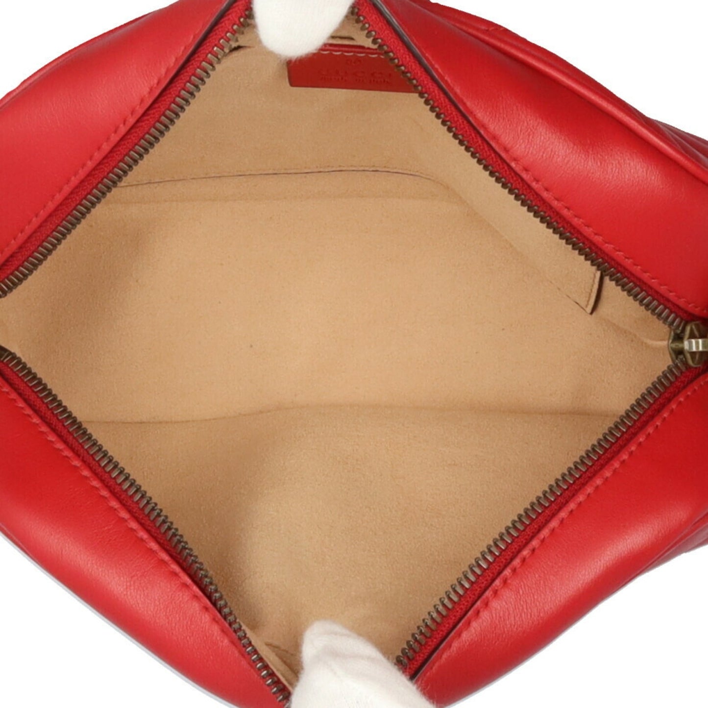 Gucci Gg Marmont Red Color Leather Shoulder Bag