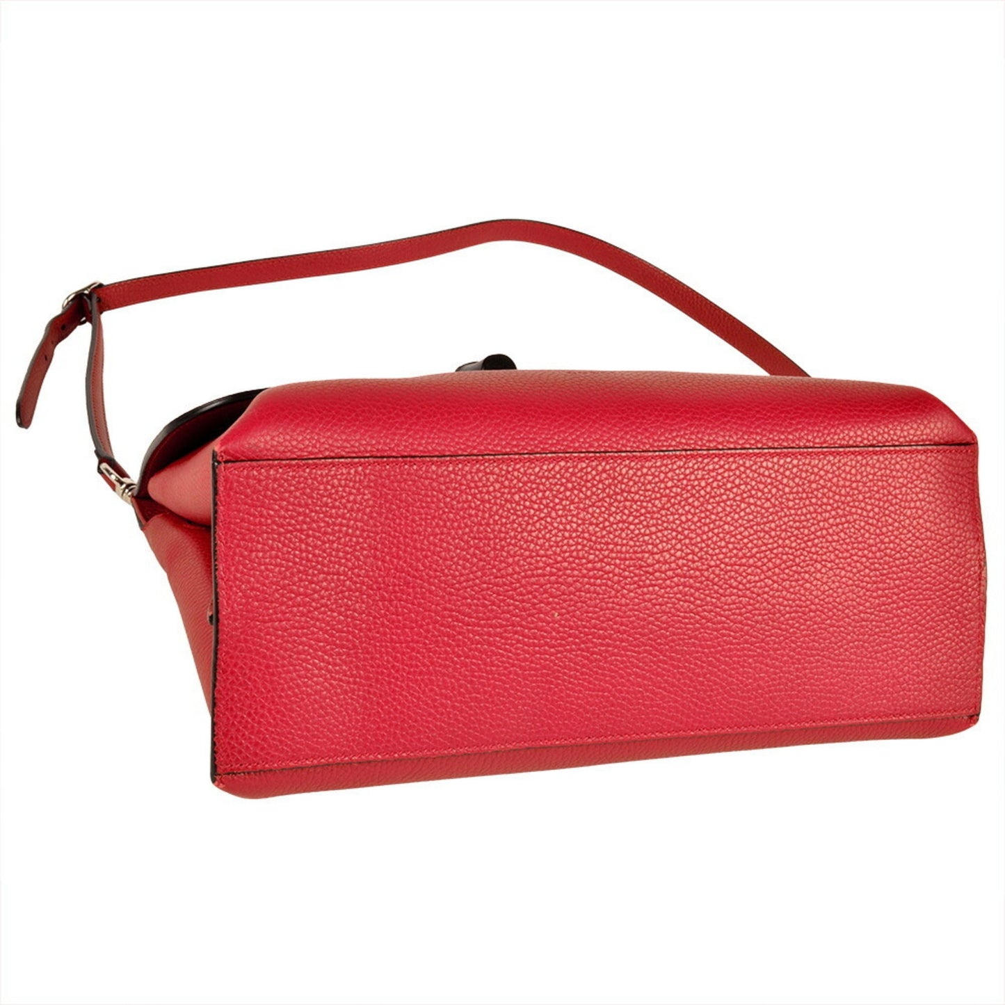 Gucci Daily Red Color Leather Bamboo Handbag