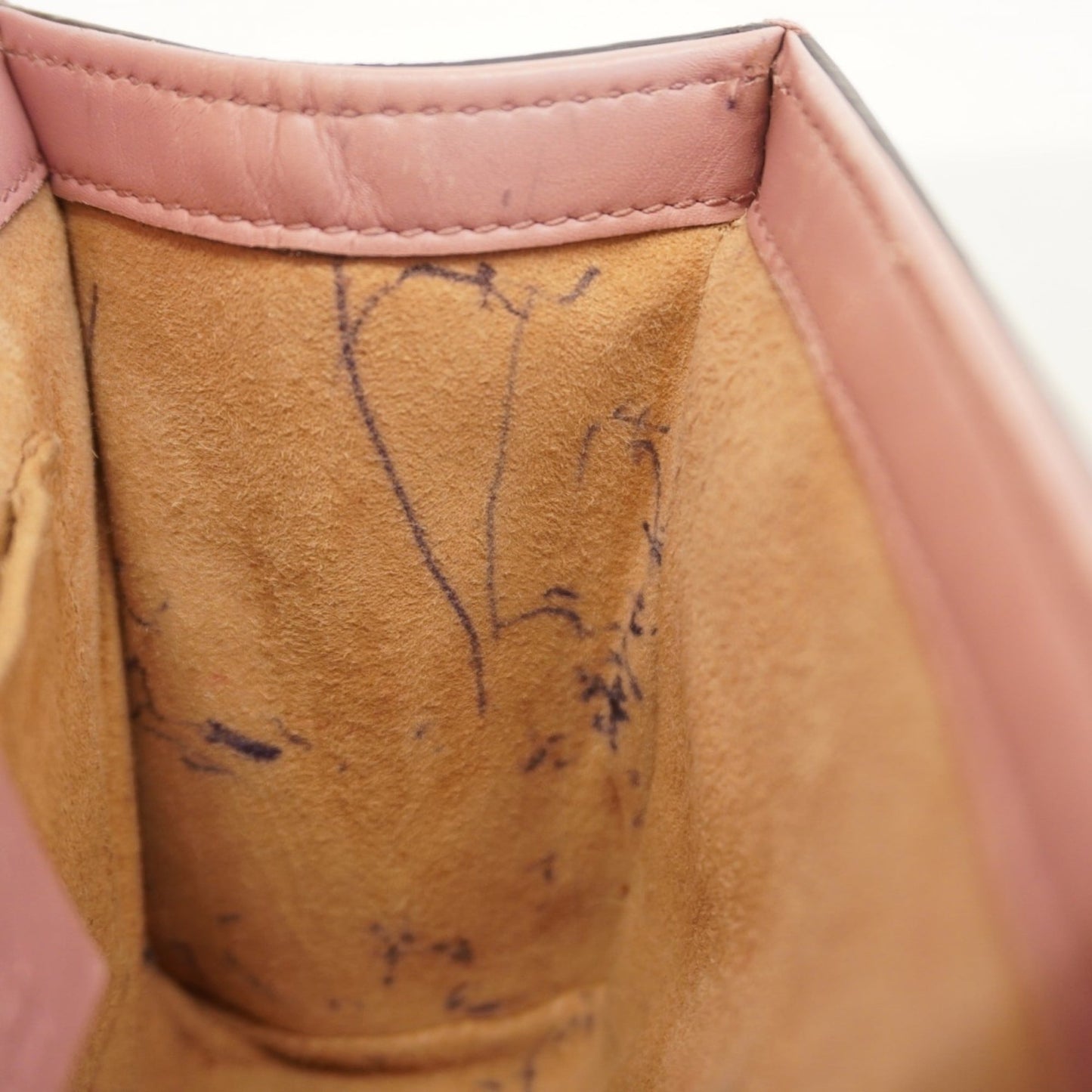 Gucci Pink Leather Shoulder Bag