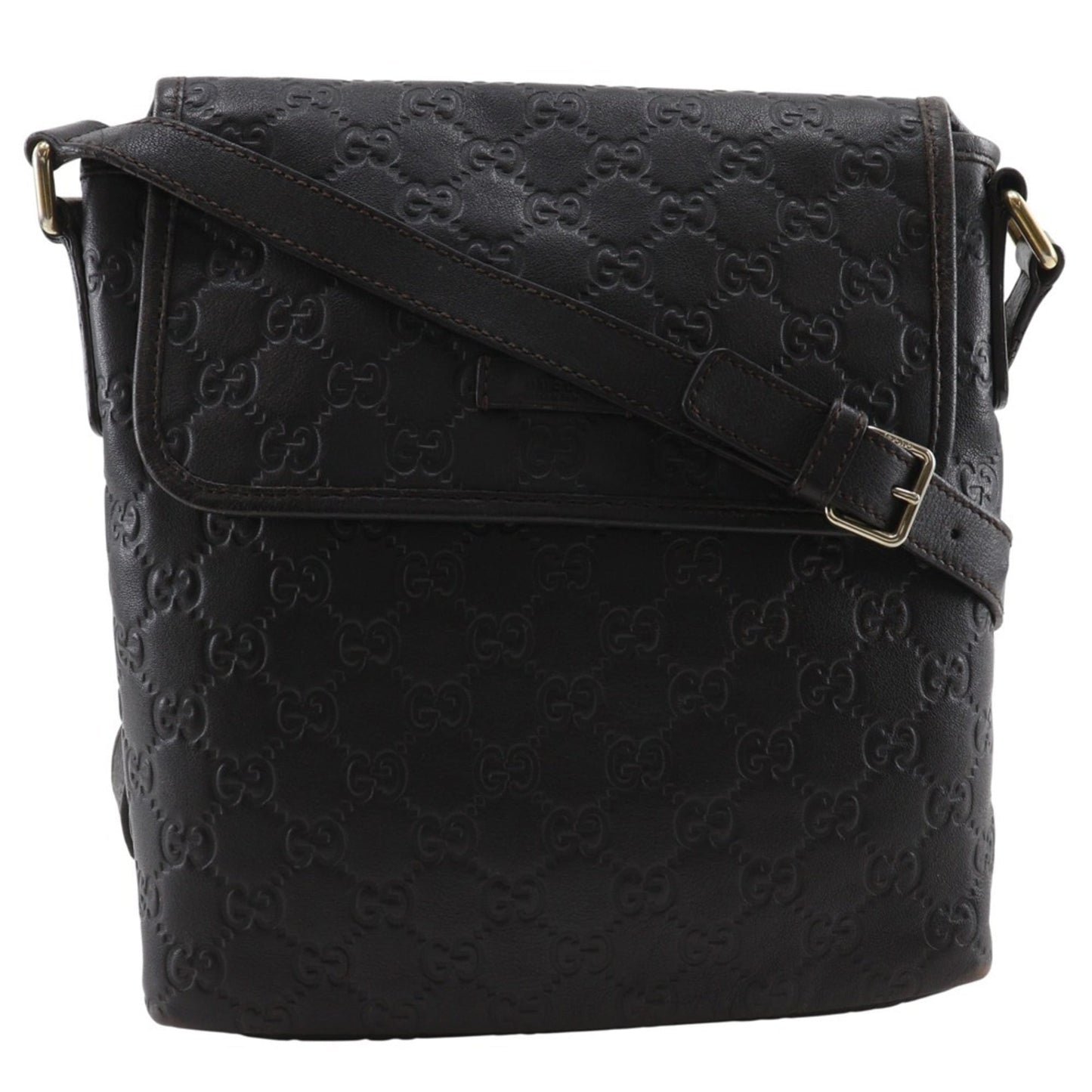 Gucci Brown Leather Shoulder Bag