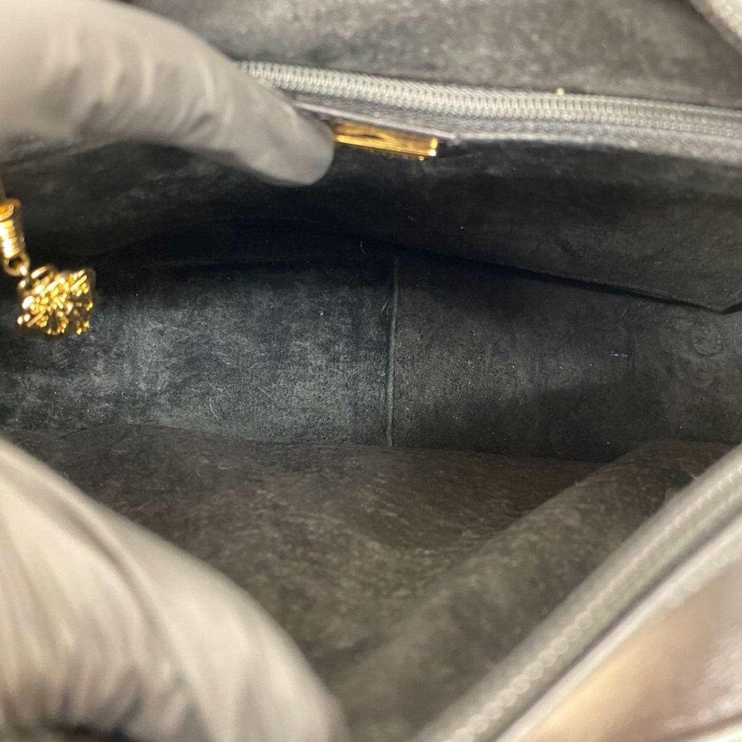 Gucci Black Leather Pochette Shoulder Bag