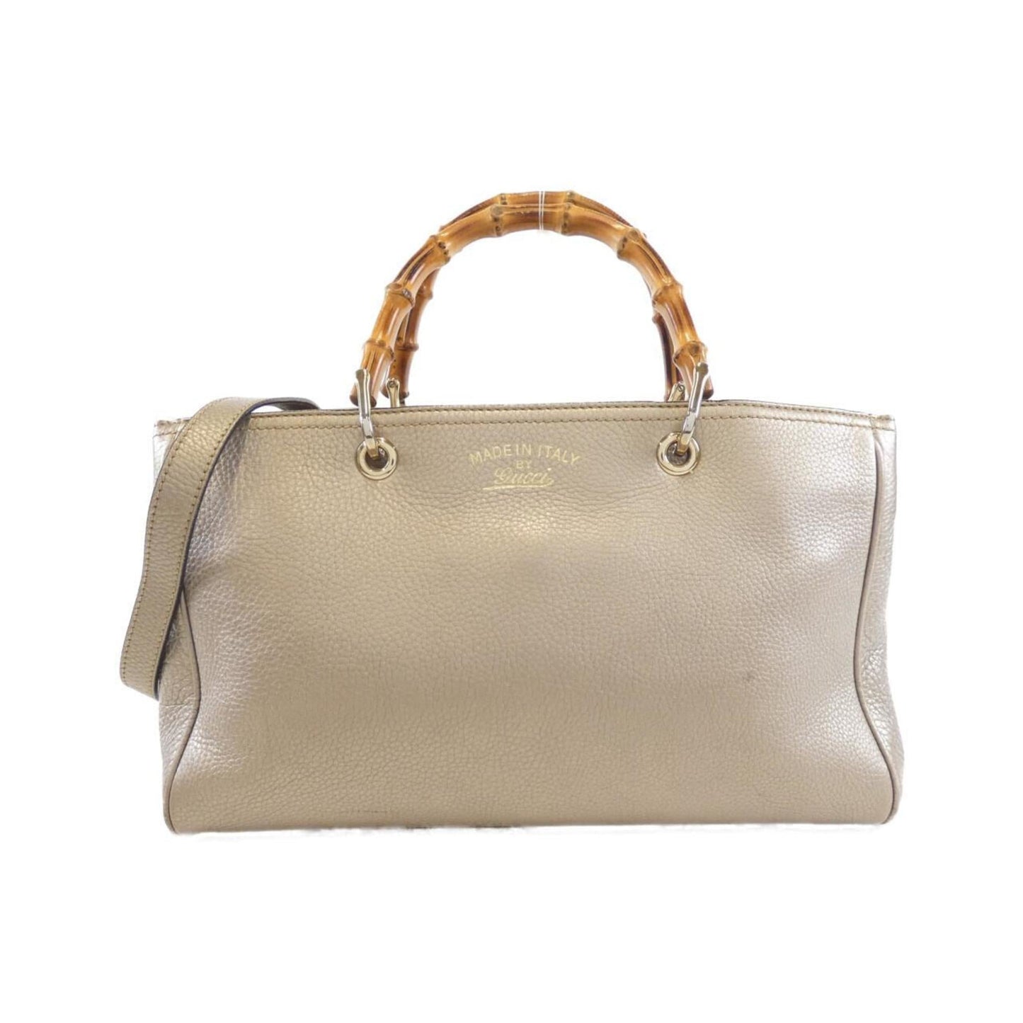 Gucci Champagne Leather Handbag