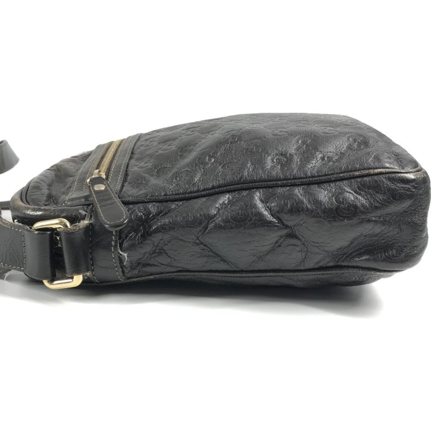 Gucci Brown Leather Pochette Shoulder Bag