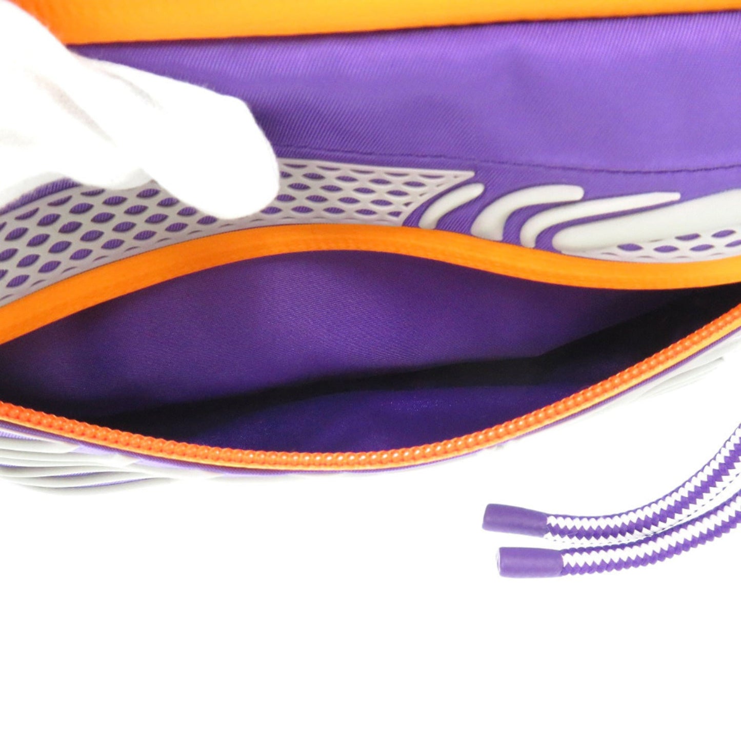 Gucci Blue Orange Purple Nylon Rubber Fanny Pack
