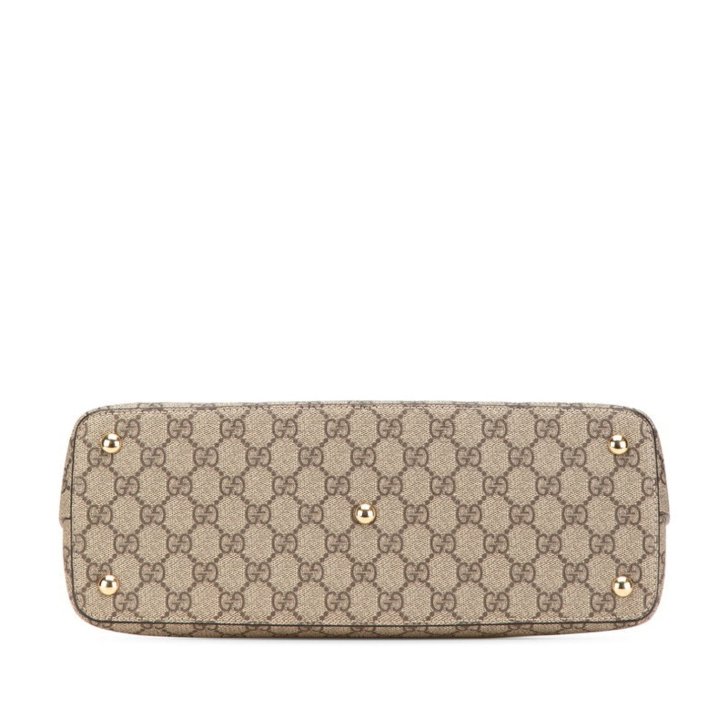 Gucci Beige Brown Pvc Leather Handbag Shoulder Bag