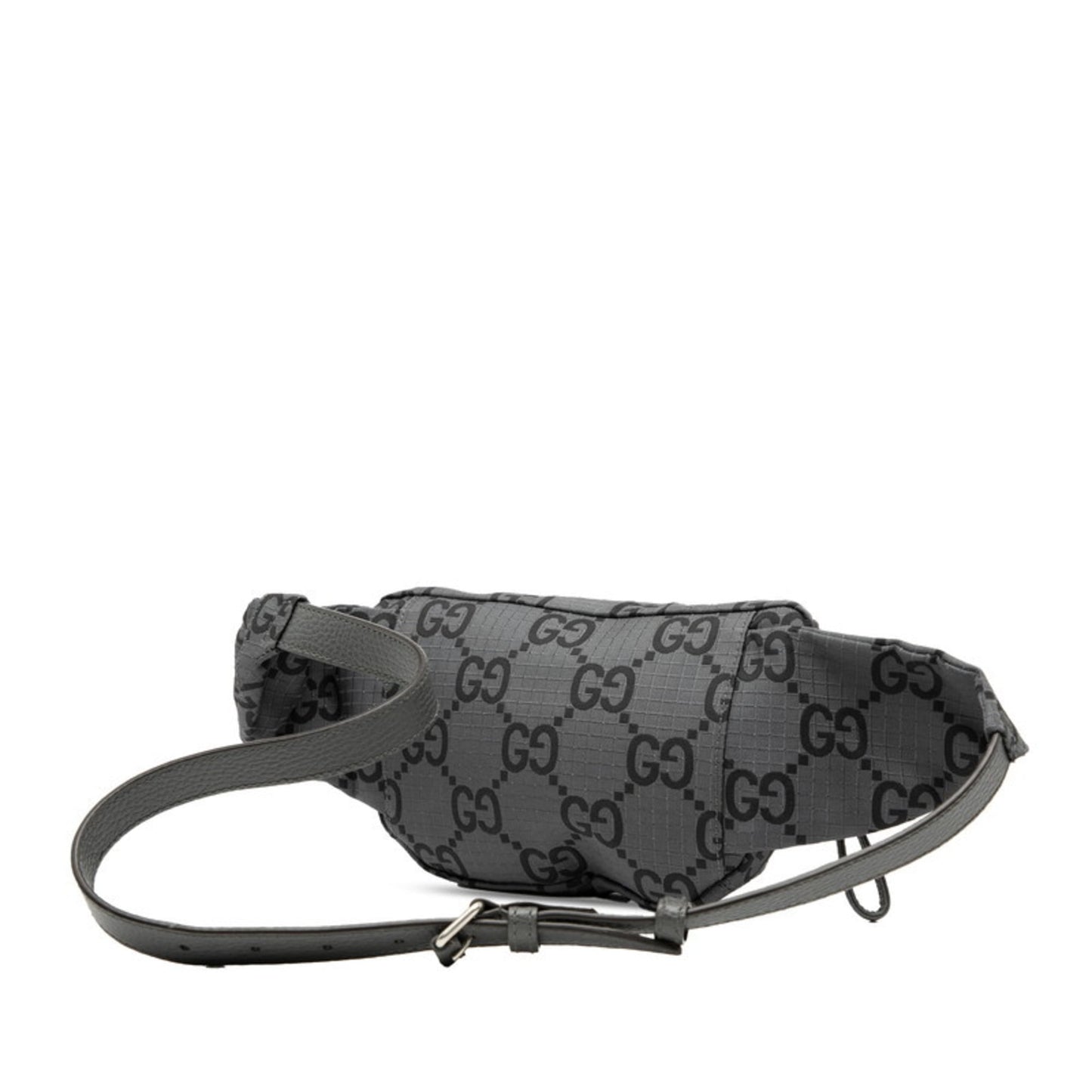 Gucci Gray Nylon Leather Fanny Pack