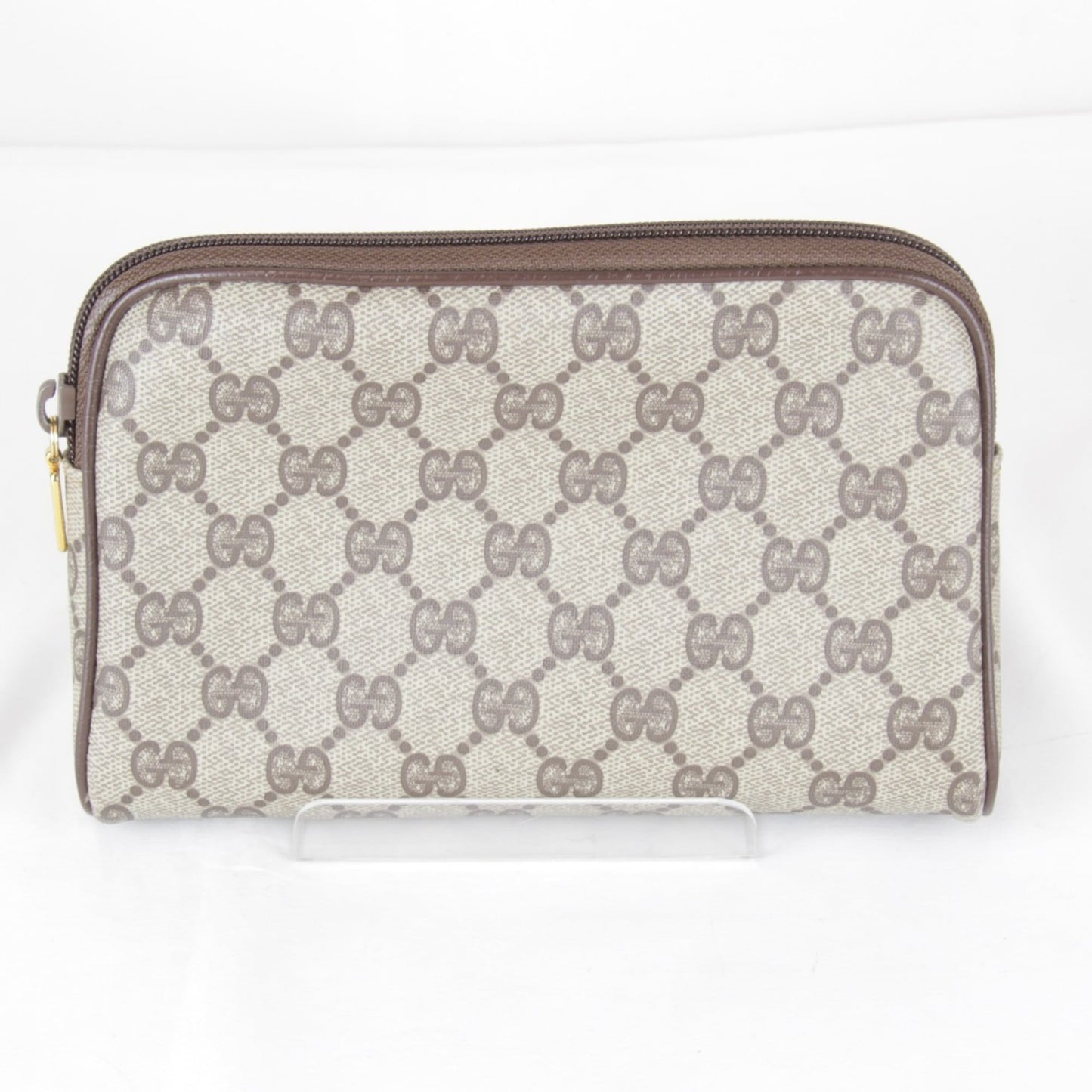 Gucci Brown Gg Supreme Pouch
