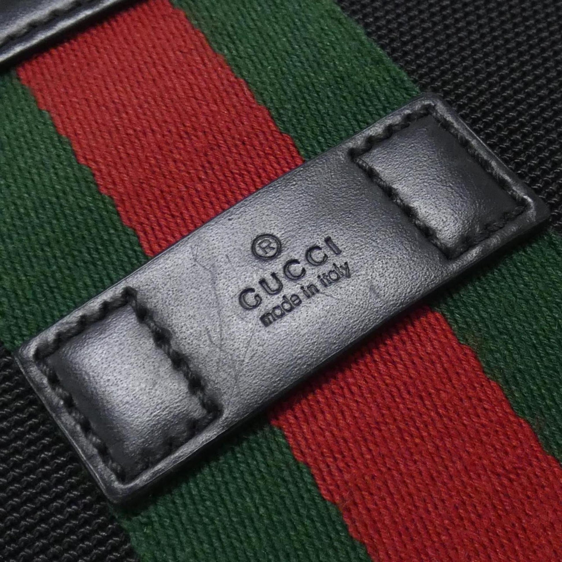 Gucci Black Canvas Shoulder Bag