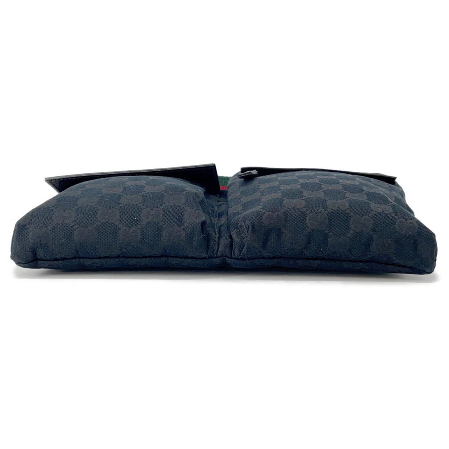 Gucci Sherry Line Black Gg Canvas Sling Bag