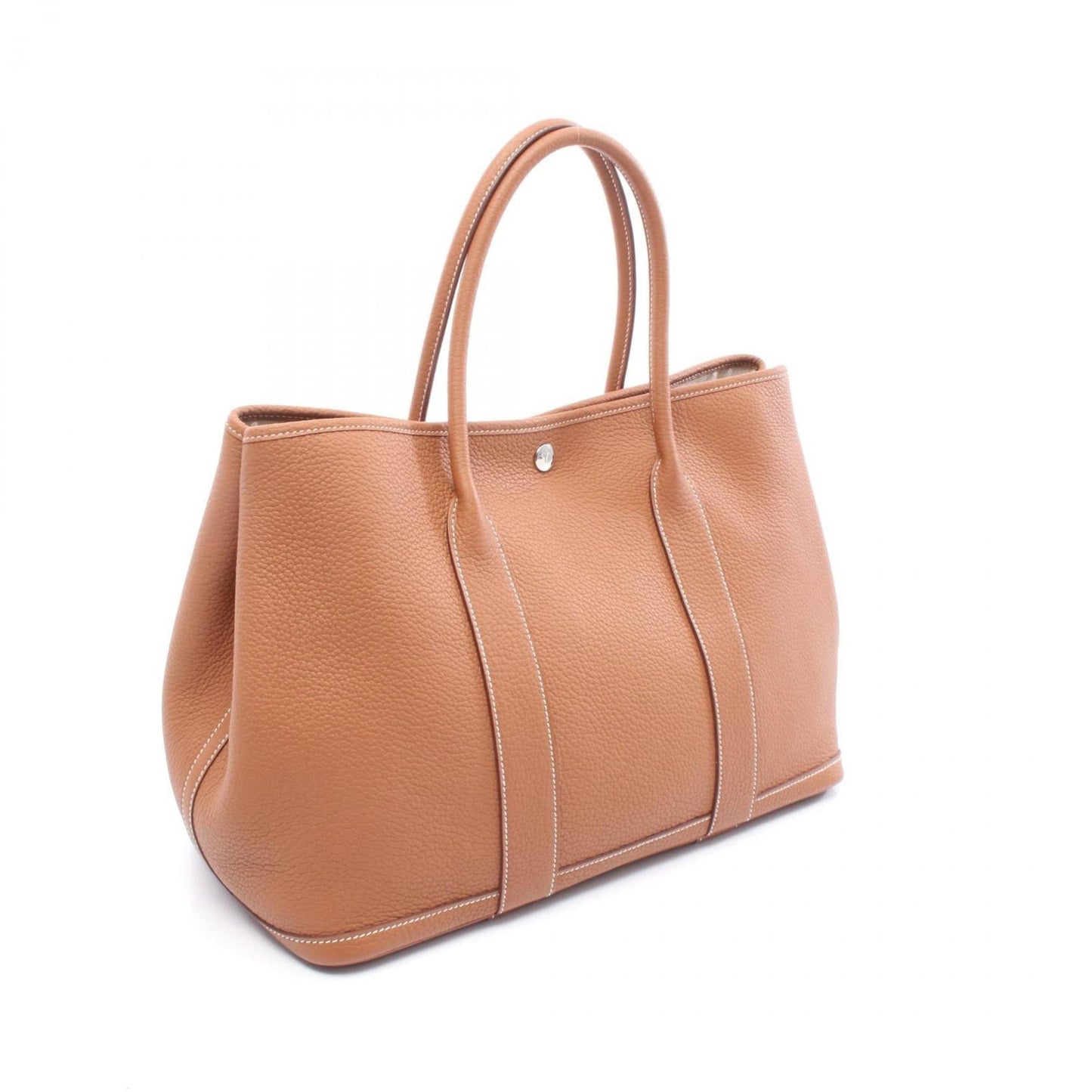 Hermes Garden Negonda Tote Bag Leather Brown