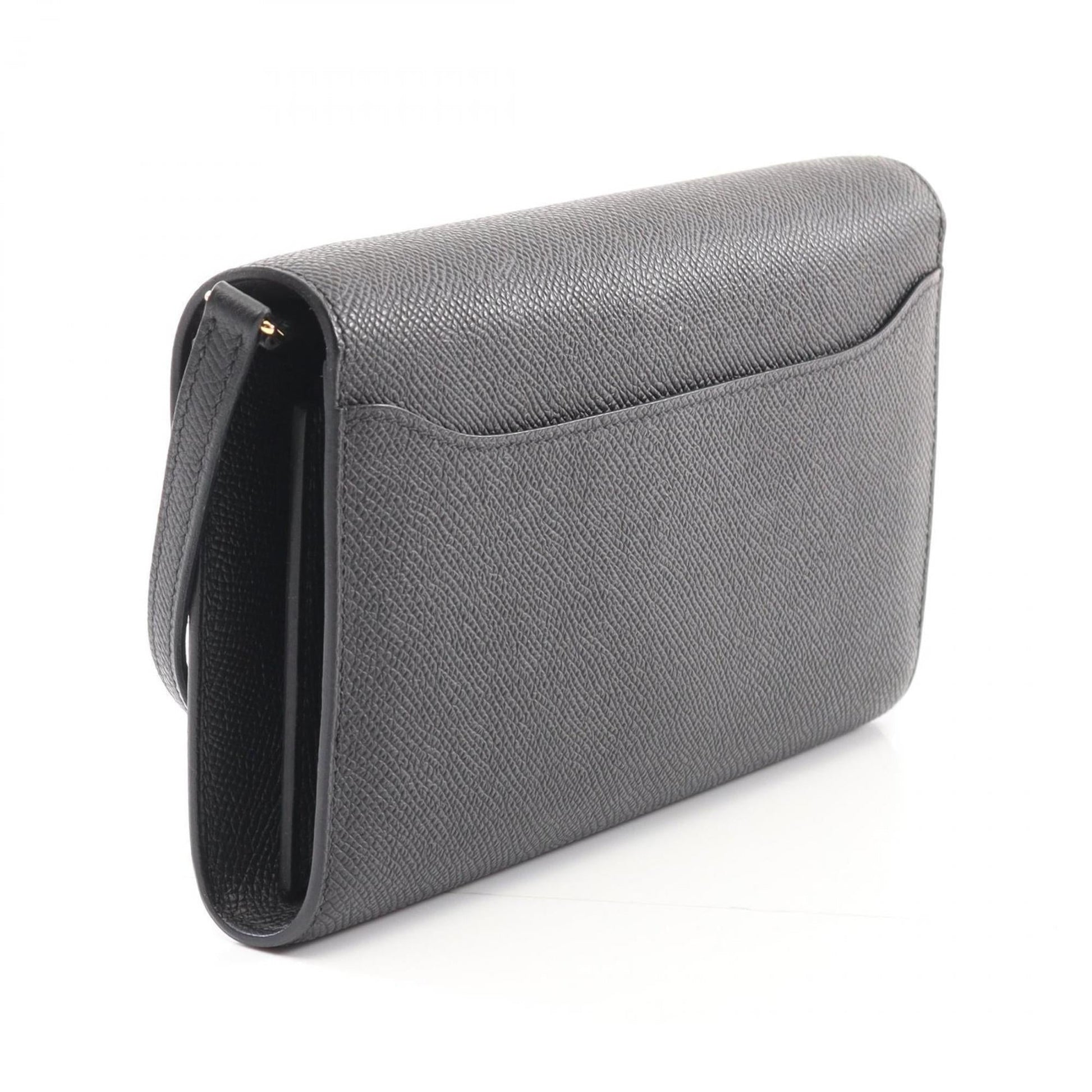 Hermes Constance Epsom Shoulder Bag Leather Black Shoulder Bag 3