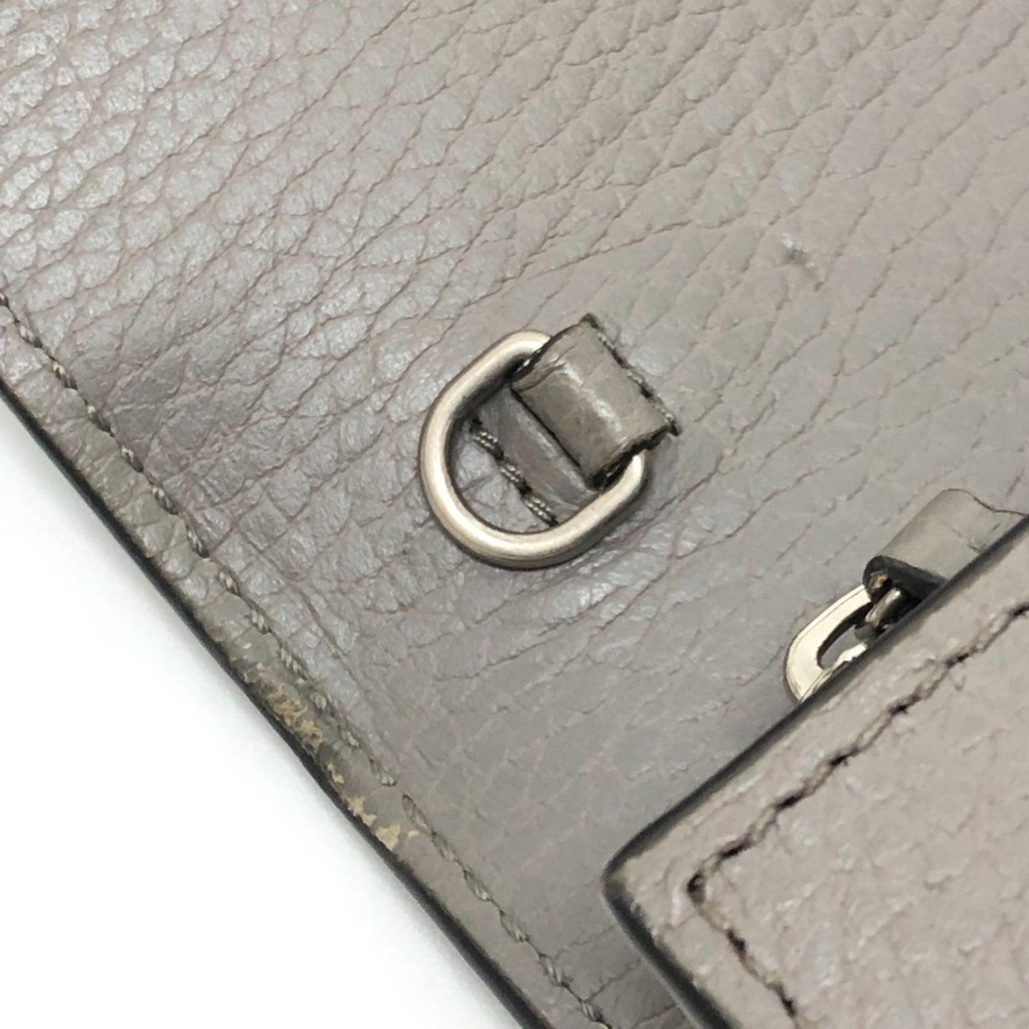 Gucci Gray Leather Shoulder Bag