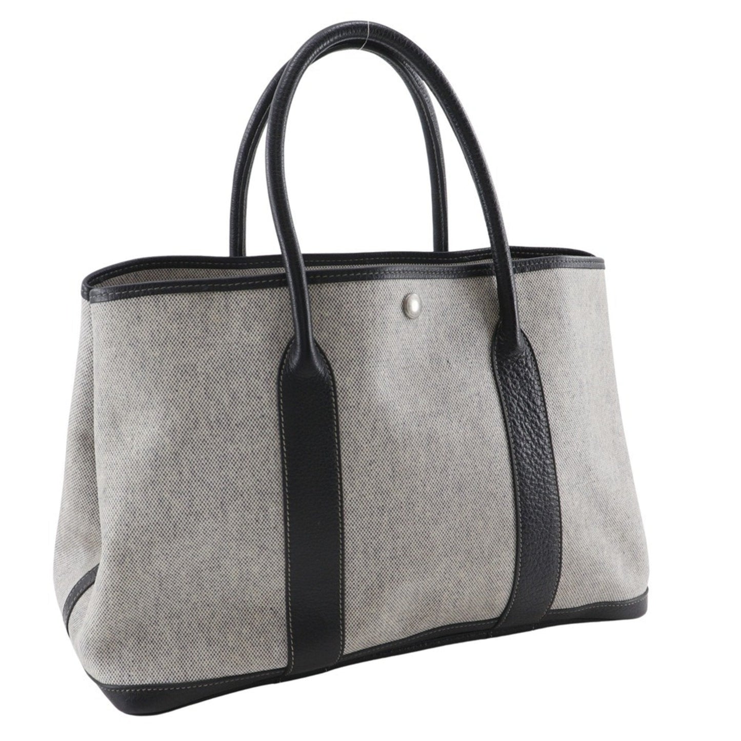 Hermes Toile Tote Bag Gray