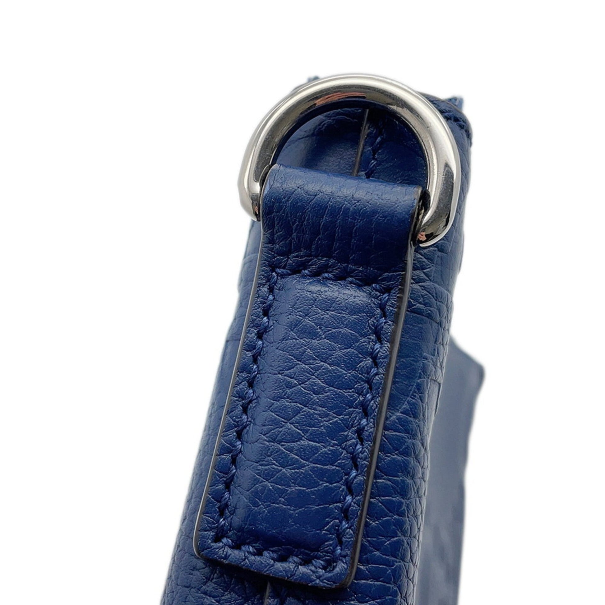Gucci Navy Leather Clutch Bag Messenger Bag Shoulder Bag
