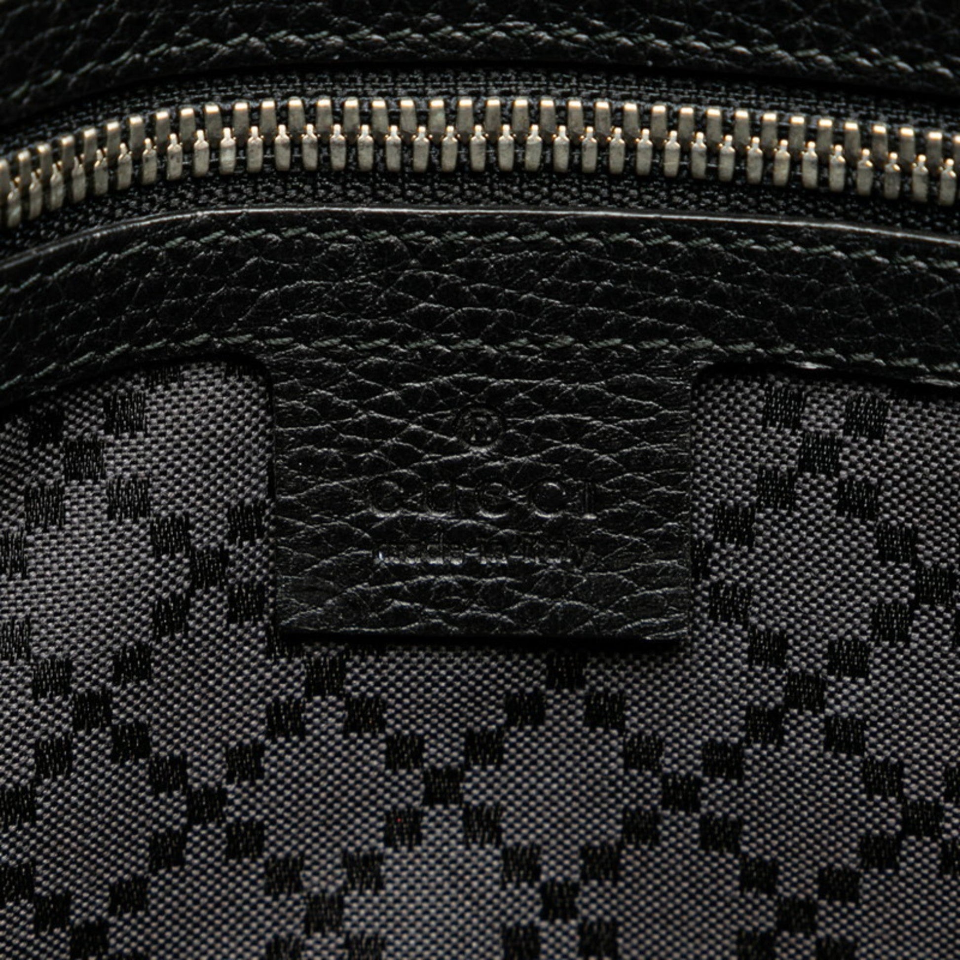 Gucci Black Leather Clutch Bag