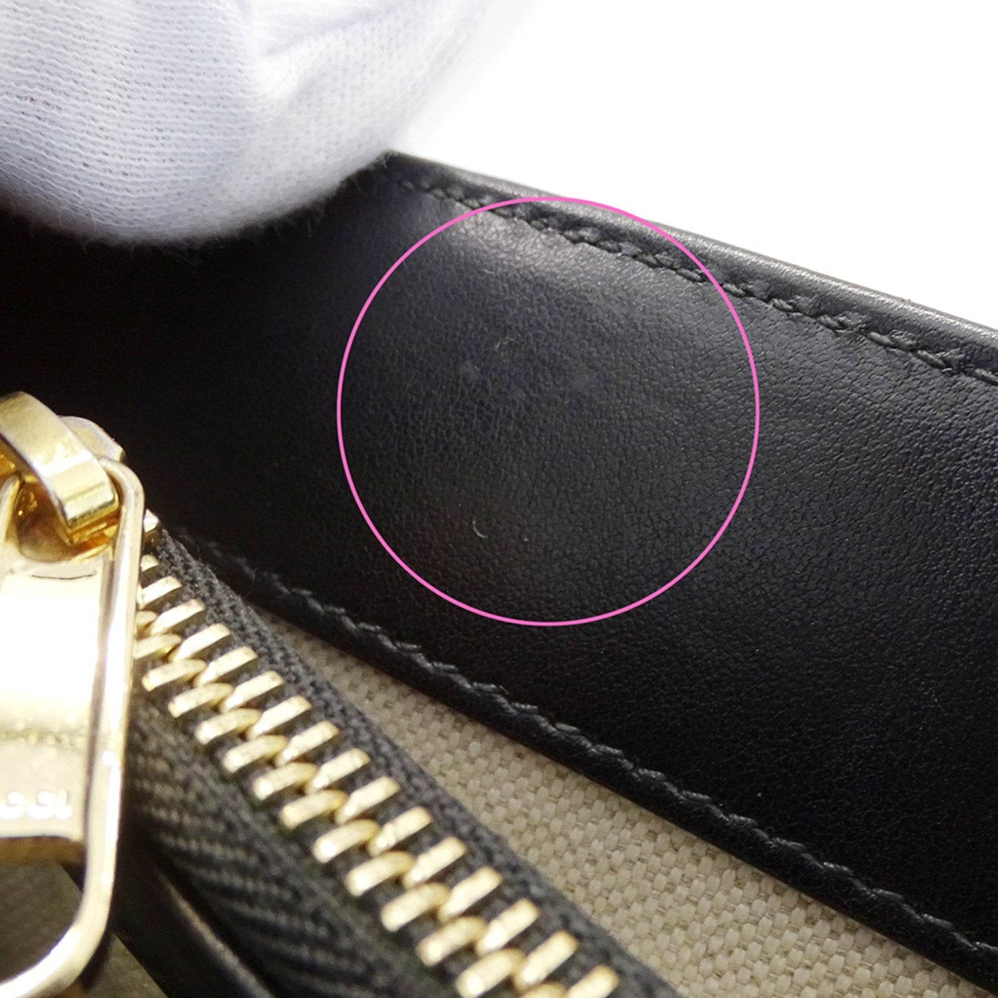 Gucci Black Leather Handbag Shoulder Bag