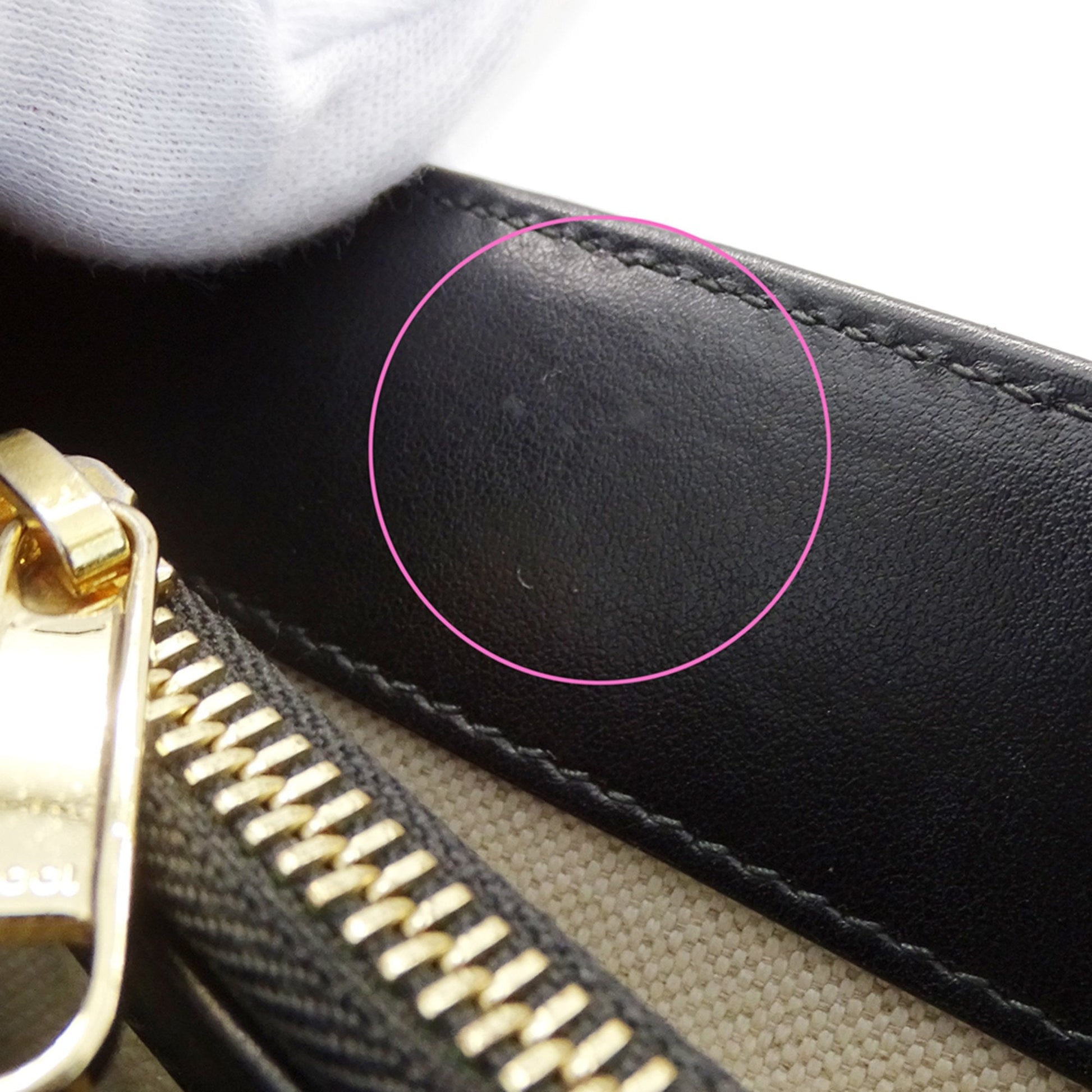Gucci Black Leather Handbag Shoulder Bag