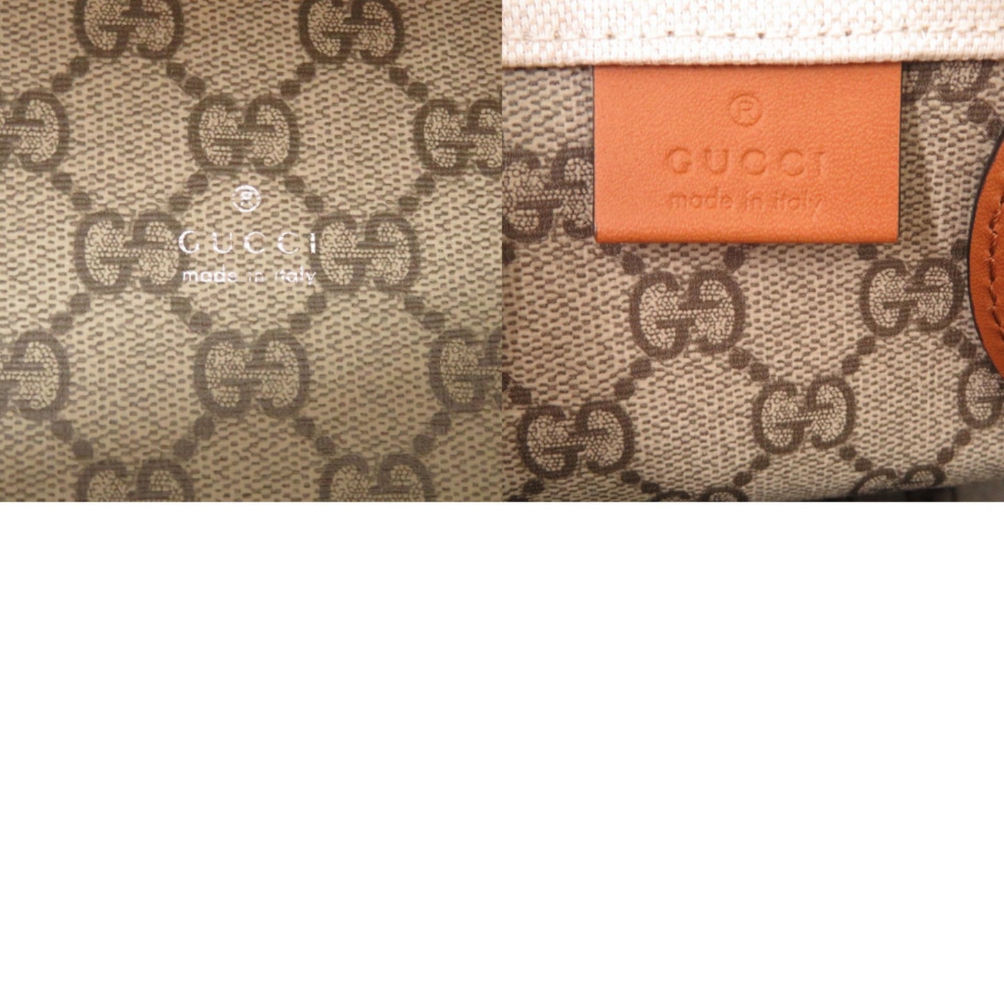 Gucci Beige Canvas Leather Handbag