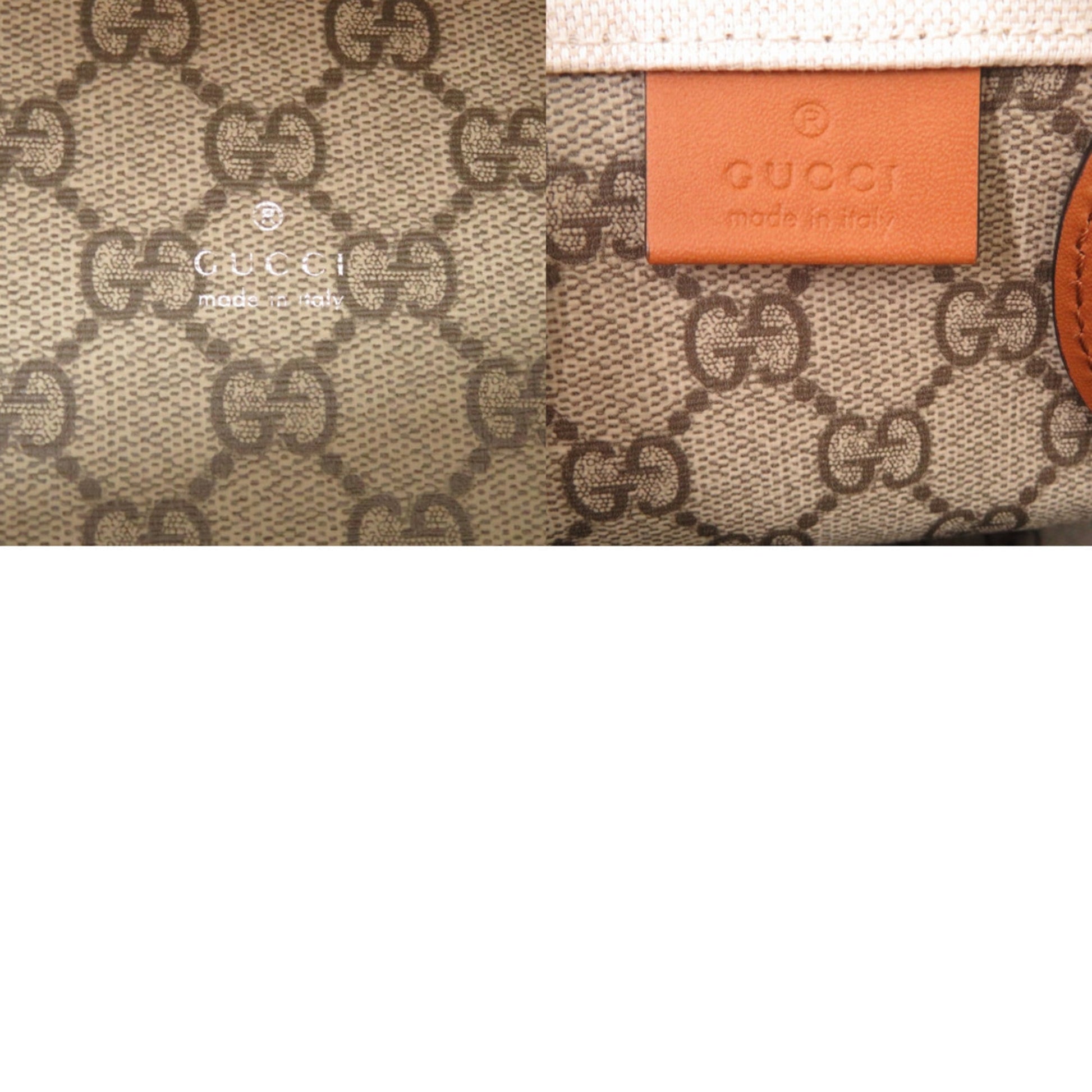 Gucci Beige Canvas Leather Handbag
