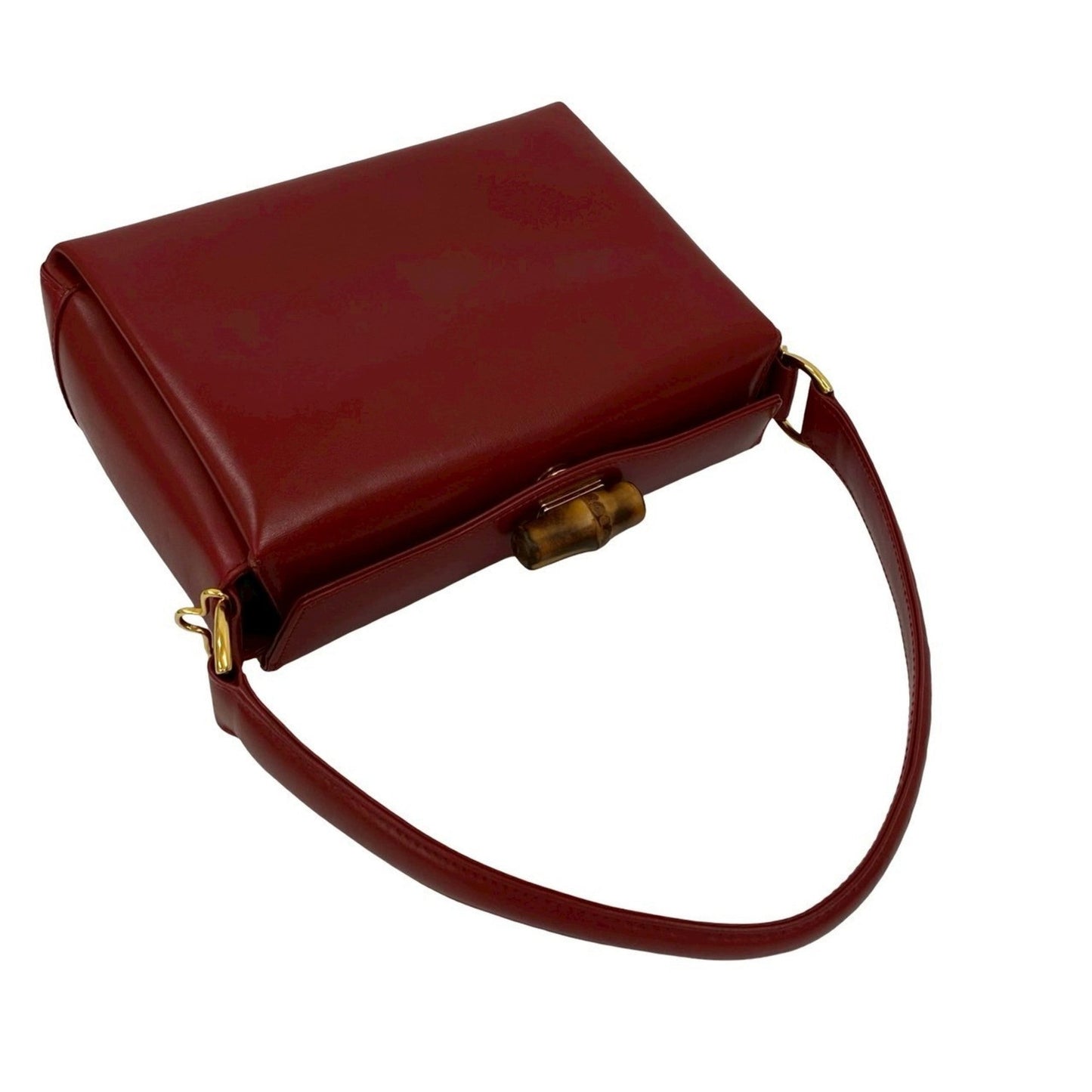 Gucci Red Color Leather Handbag Shoulder Bag