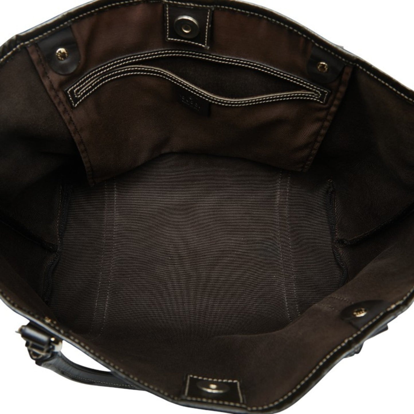 Gucci Beige Brown Pvc Leather Tote Bag