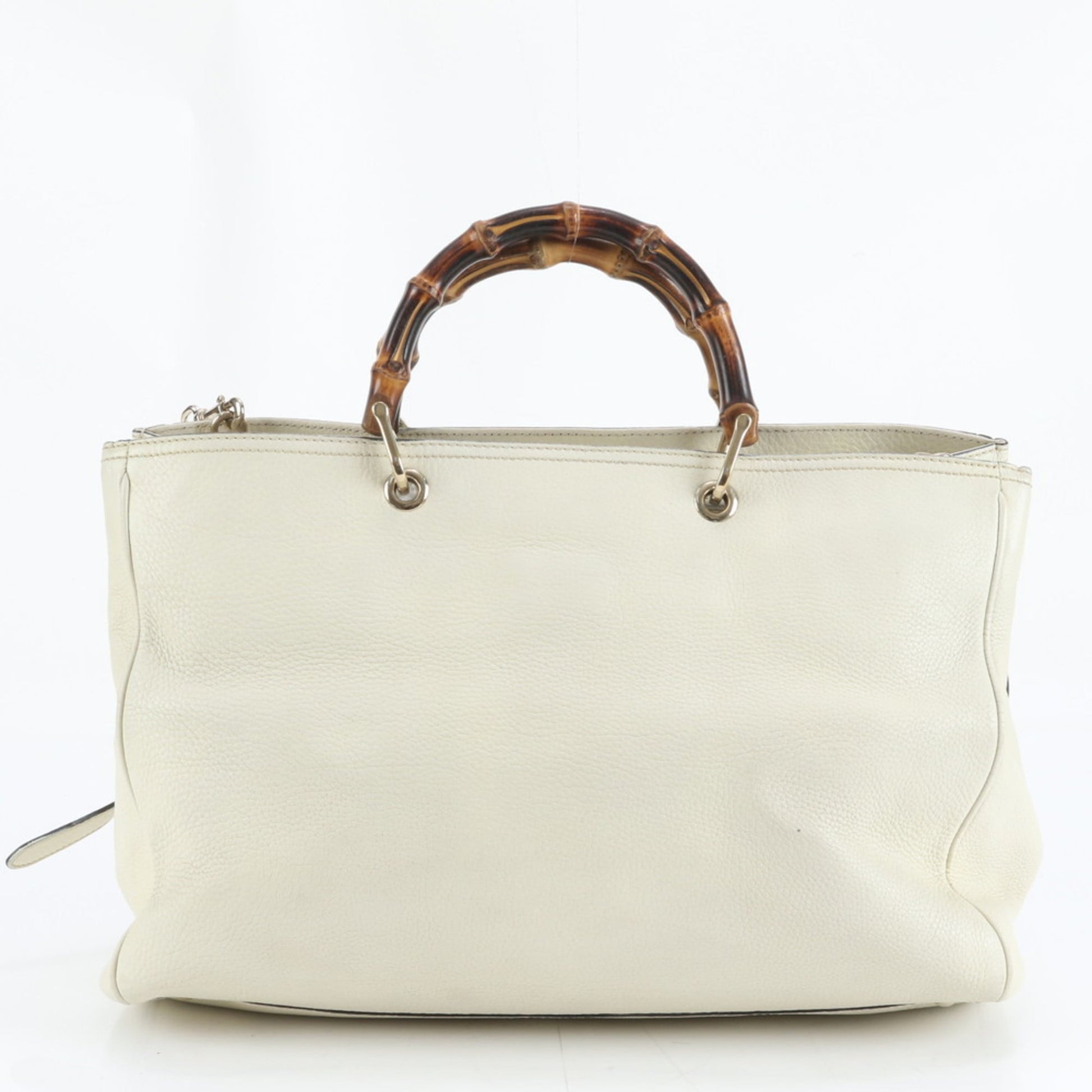 Gucci Ivory Leather Tote Bag