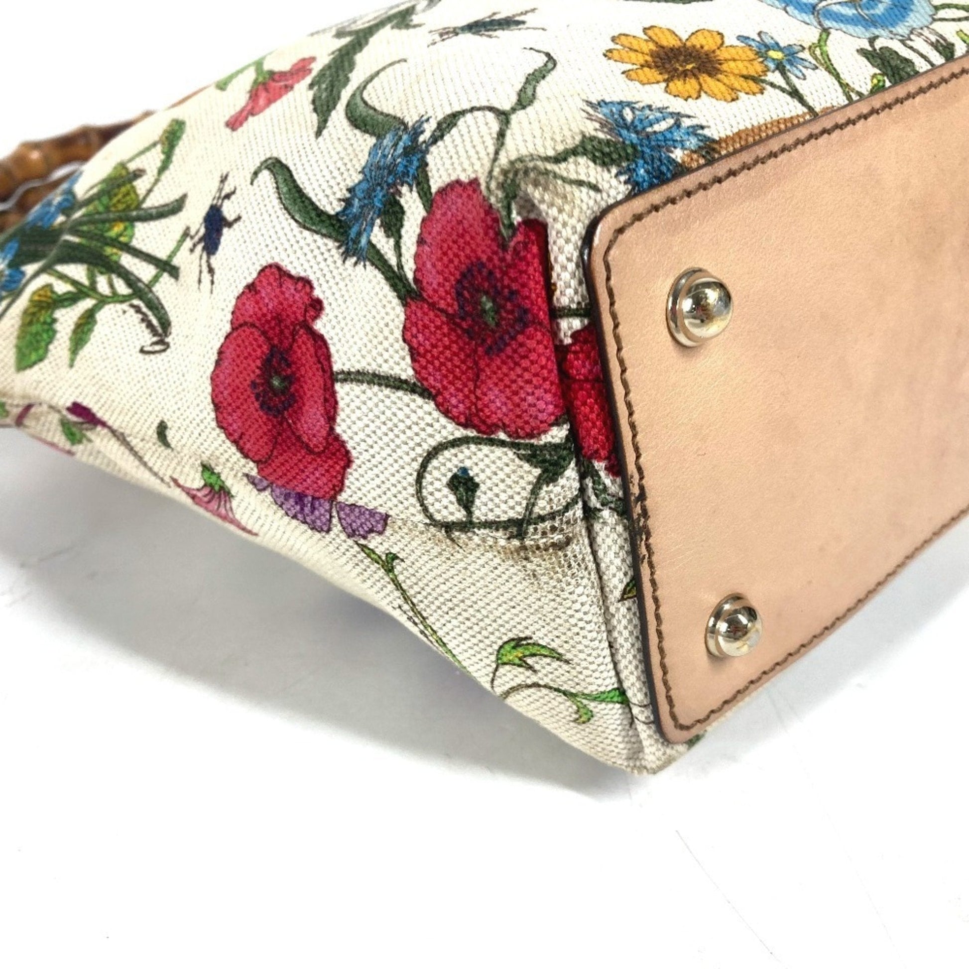 Gucci Multi-Color Canvas Handbag Tote Bag