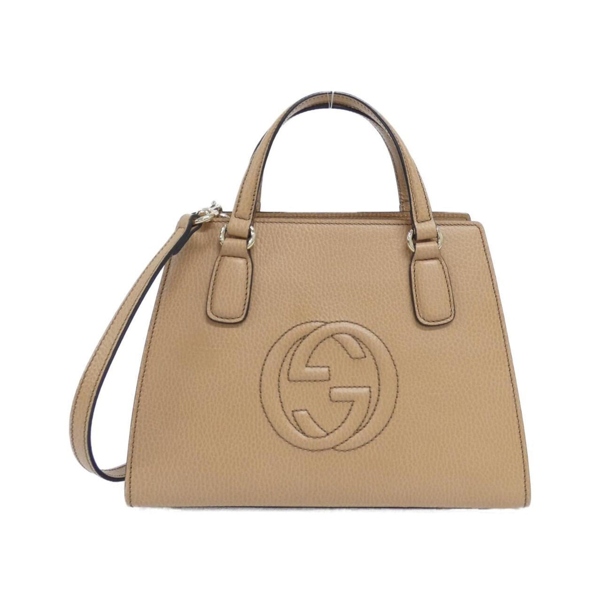 Gucci Beige Leather Handbag